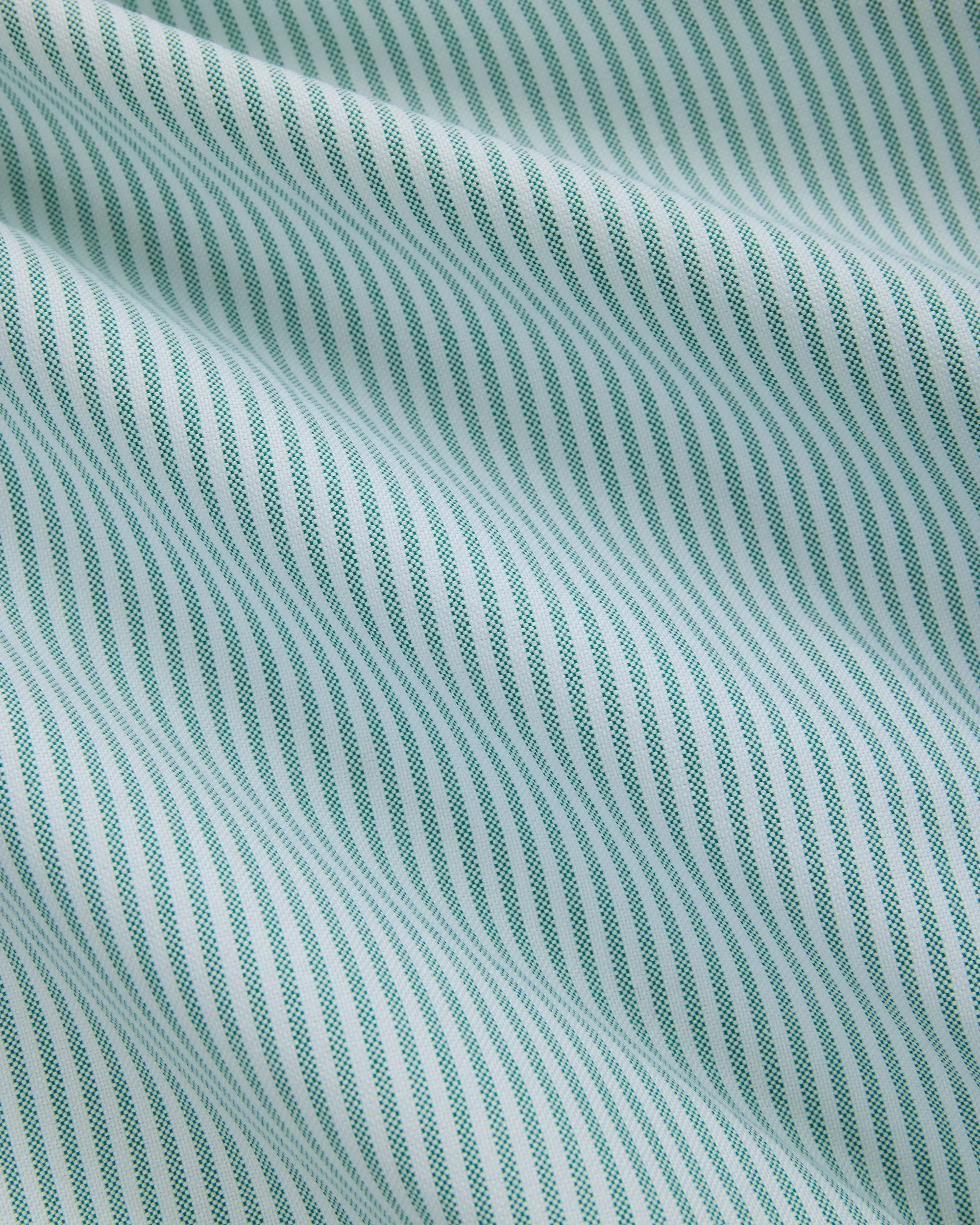 Made-in-USA Flap Pocket Green University Stripe Oxford Cloth Shirt - Classic Fit sold by J. Press product image thumbnail 3