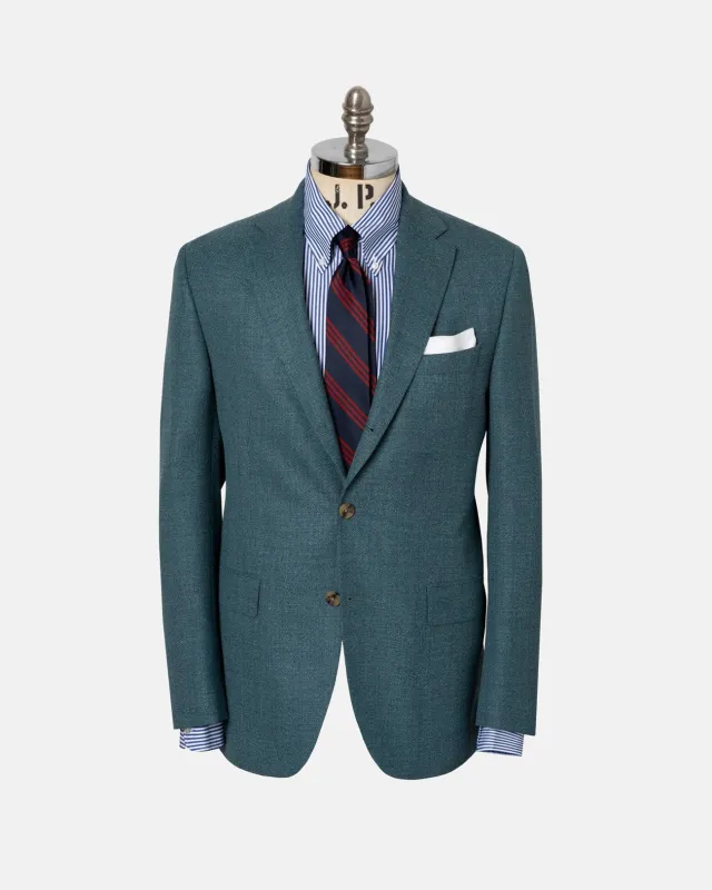 Made-in-Canada Moss Green Wool Hopsack Sport Coat made by J. Press