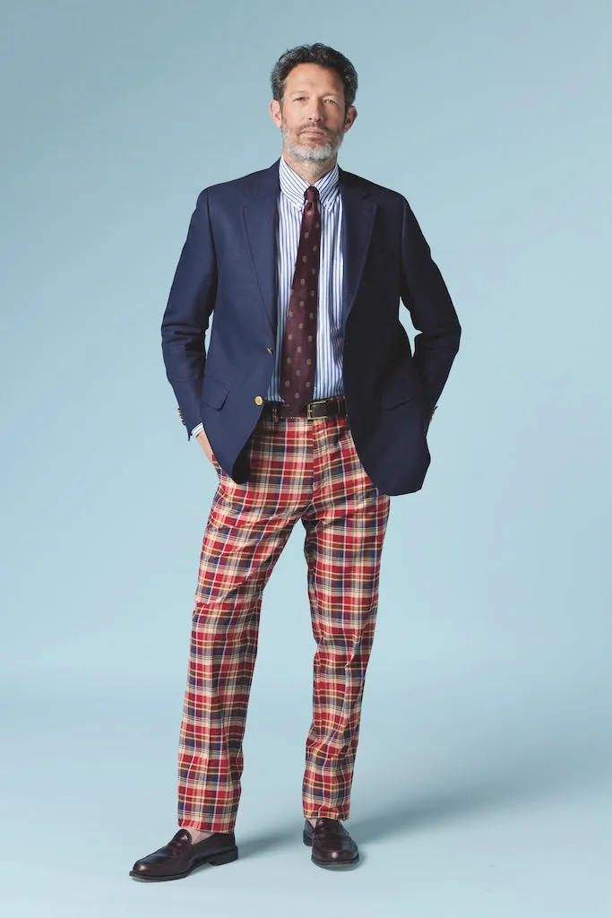 Made-in-Canada Navy Cotton/Wool Open-Weave Hopsack Blazer sold by J. Press product image thumbnail 3