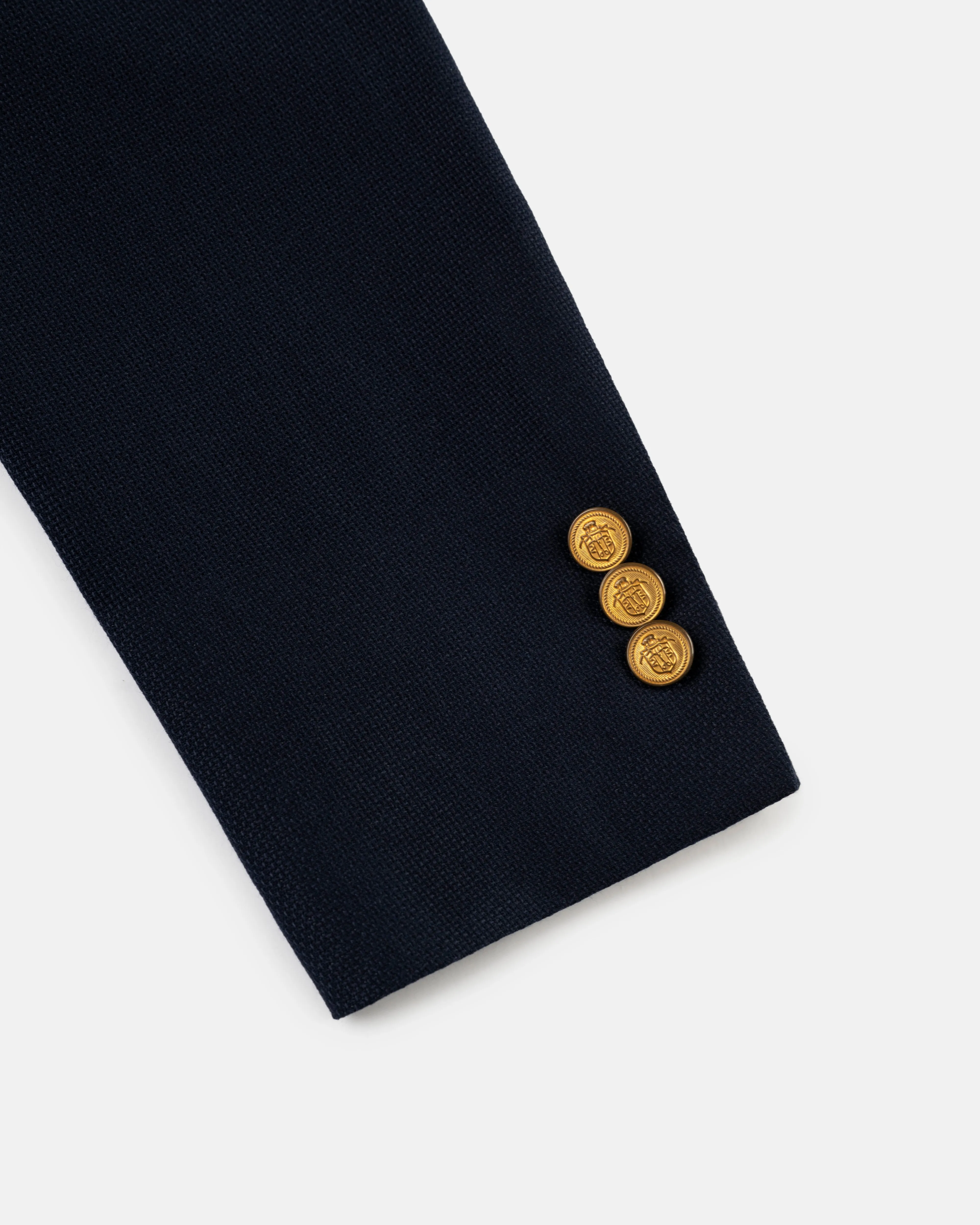 Made-in-Canada Navy Cotton/Wool Open-Weave Hopsack Blazer sold by J. Press product image thumbnail 5
