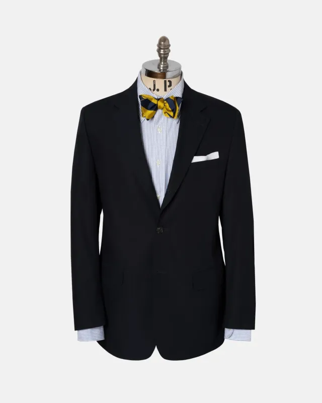 Made-in-Canada Solid Navy Cotton Poplin Suit made by J. Press