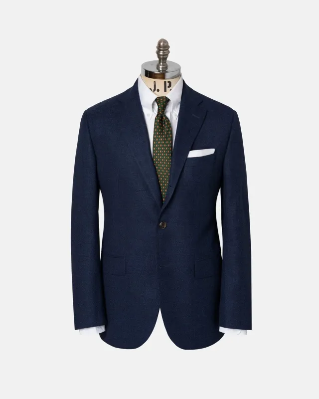 Made-in-Canada Blue Wool Hopsack Sport Coat made by J. Press