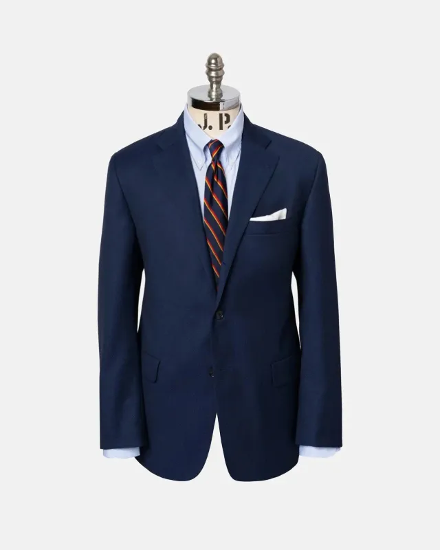 Made-in-USA Dark Blue Birdseye Suit made by J. Press