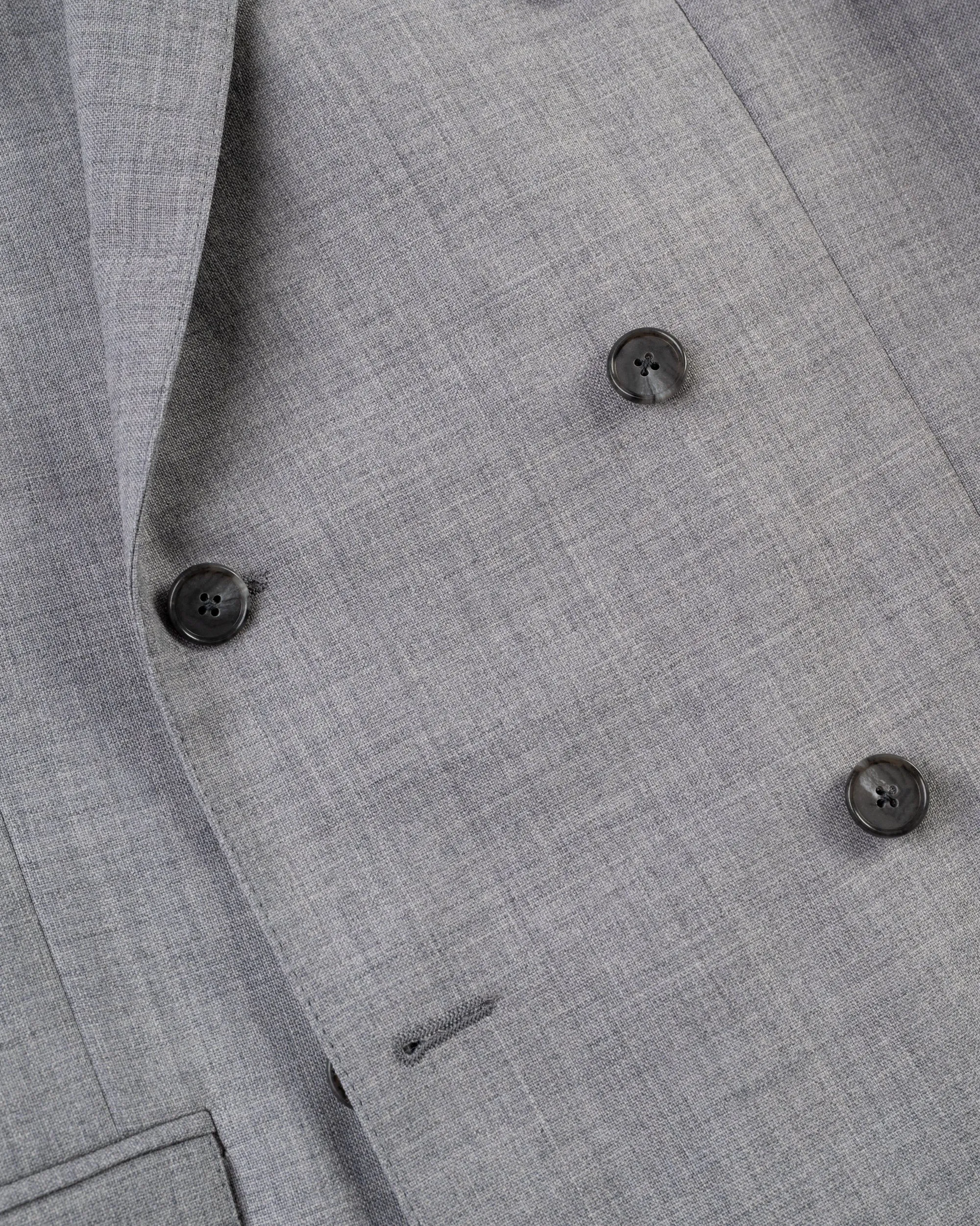 Made-in-USA Fox Brothers Light Grey Double-Breasted Mayfair Model Suit sold by J. Press product image thumbnail 3
