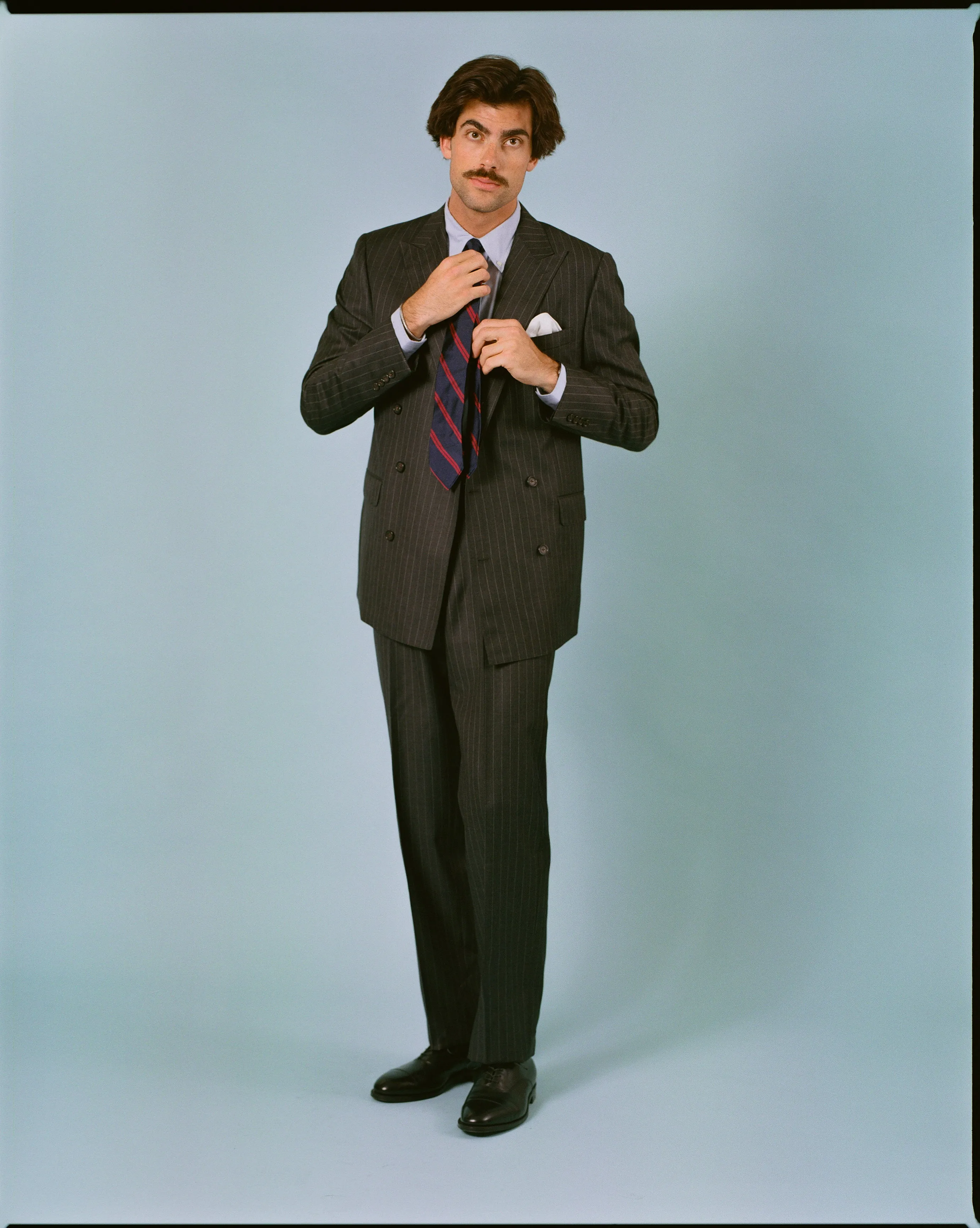 Made-in-USA Charcoal Chalkstripe Double-Breasted Mayfair Model Suit sold by J. Press product image thumbnail 5