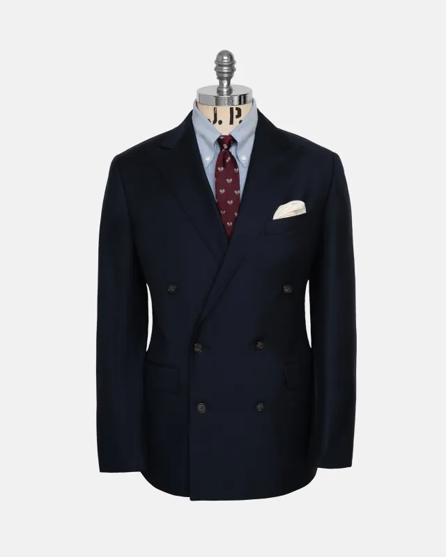 Made-in-USA Navy Double-Breasted Mayfair Model Suit made by J. Press