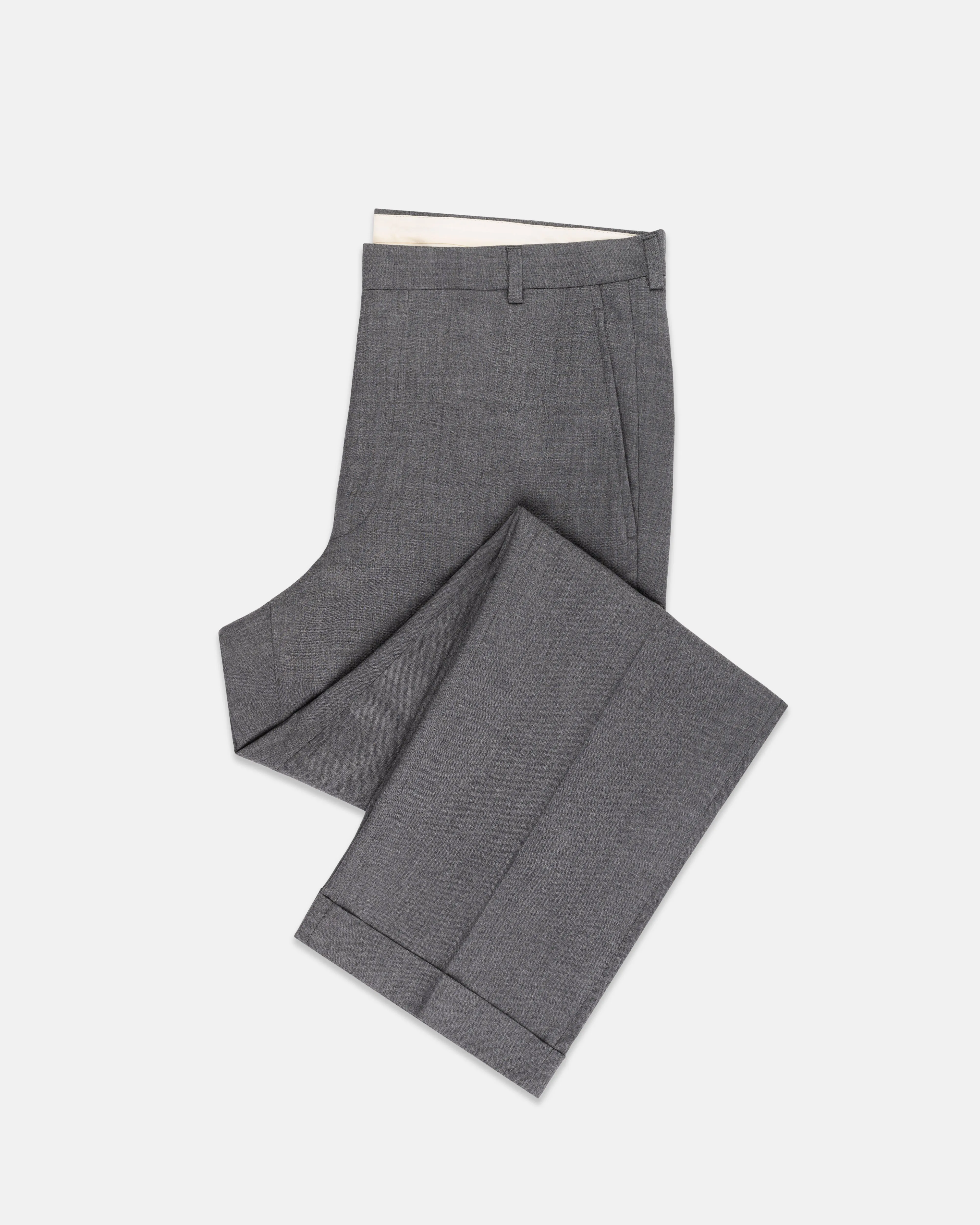 Made-in-USA Medium Grey Fox Air Wool Trouser sold by J. Press product image thumbnail 2