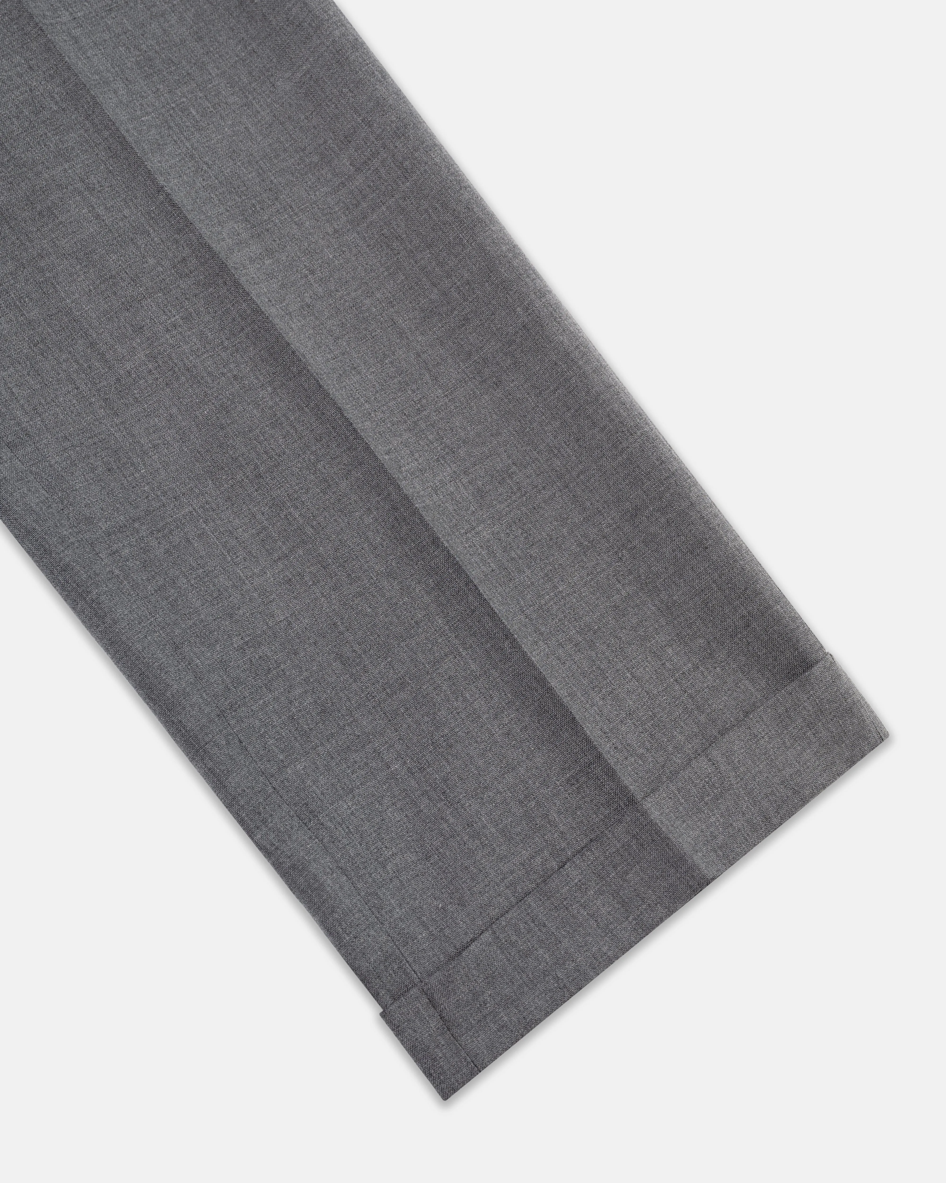 Made-in-USA Medium Grey Fox Air Wool Trouser sold by J. Press product image thumbnail 4