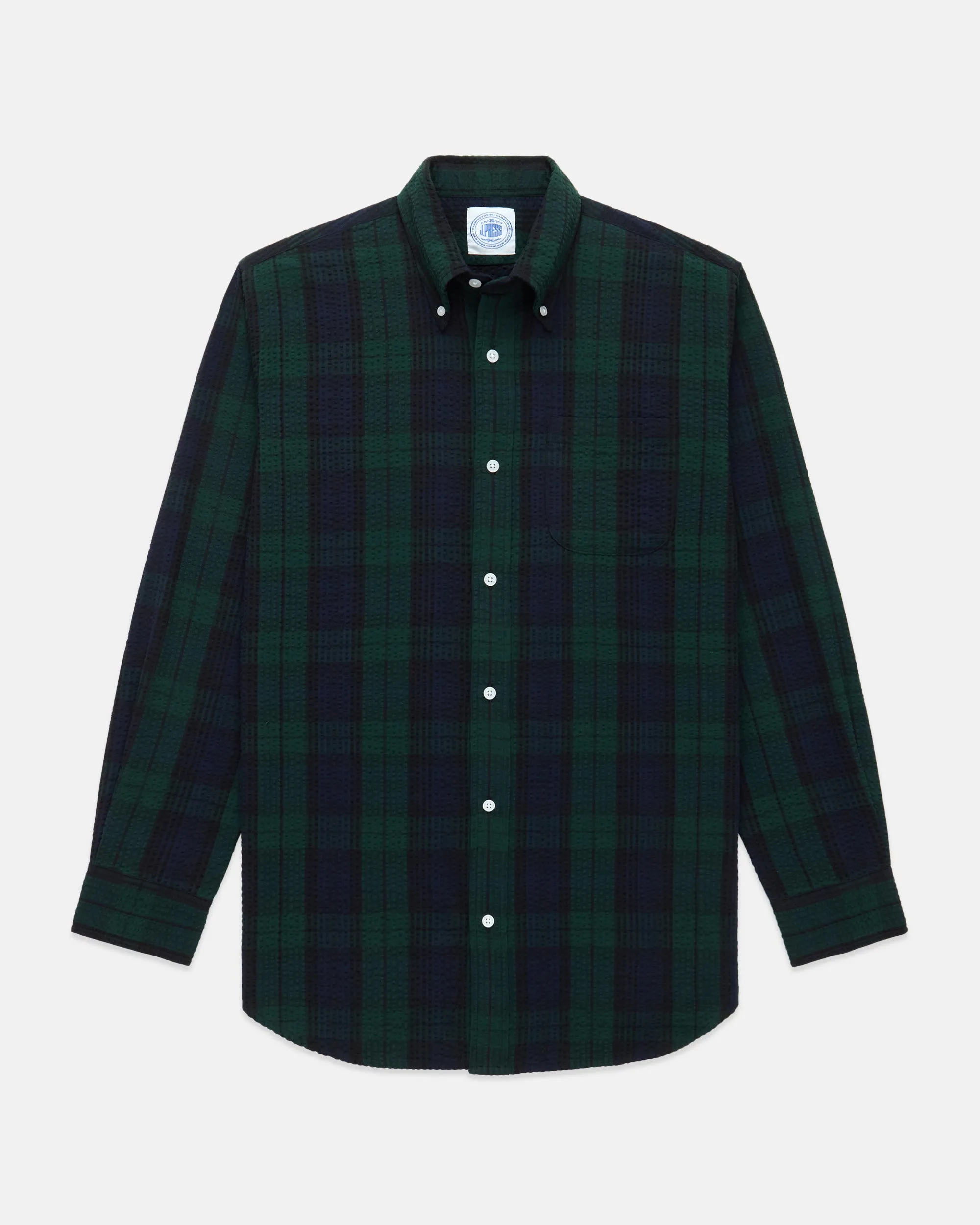 Black Watch Tartan Seersucker Sport Shirt - Classic Fit sold by J. Press product image thumbnail 2