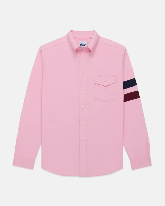 Pink Sleeve Stripe Oxford Shirt made by J. Press