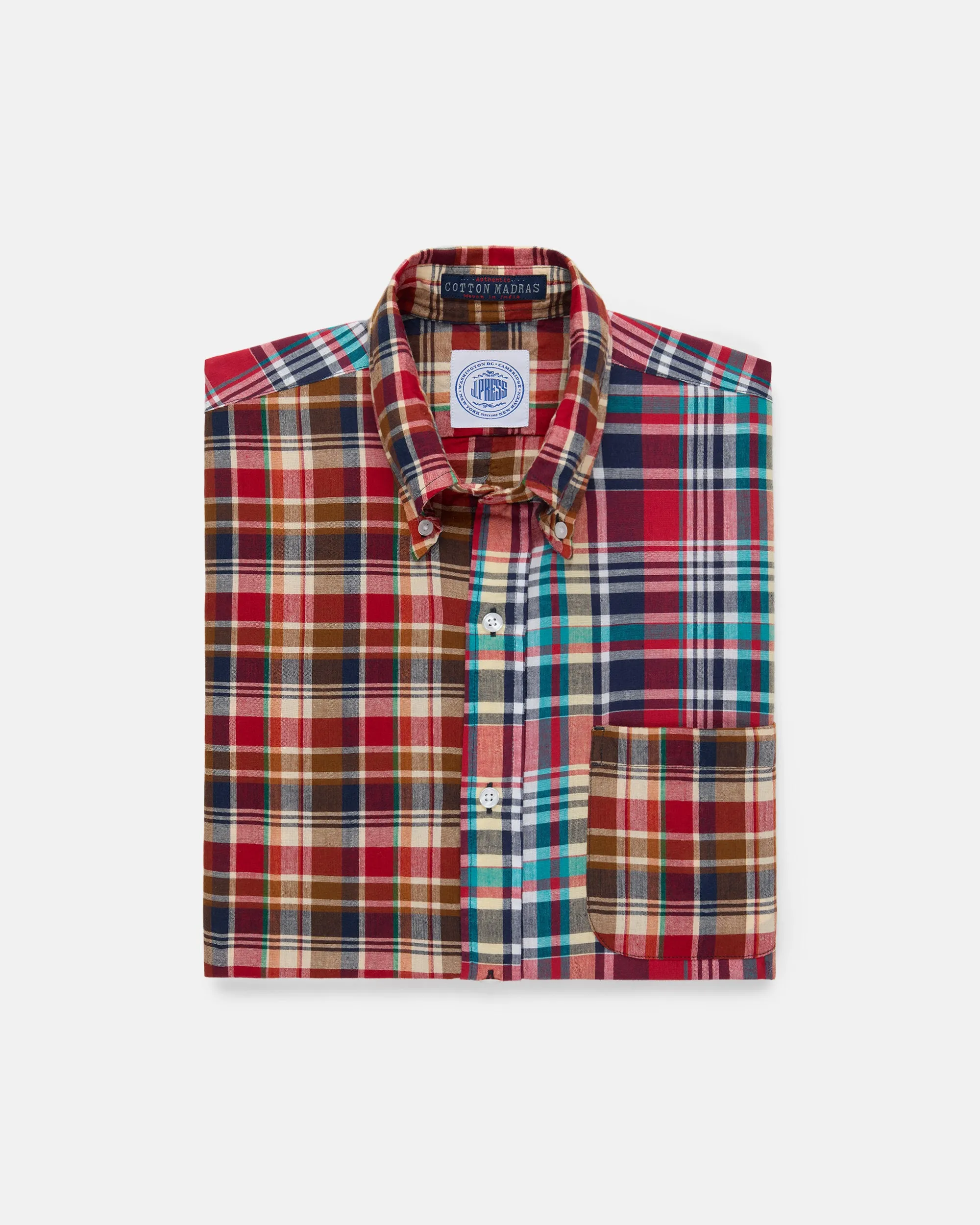 Madras Short Sleeve Fun Shirt - Classic Fit sold by J. Press