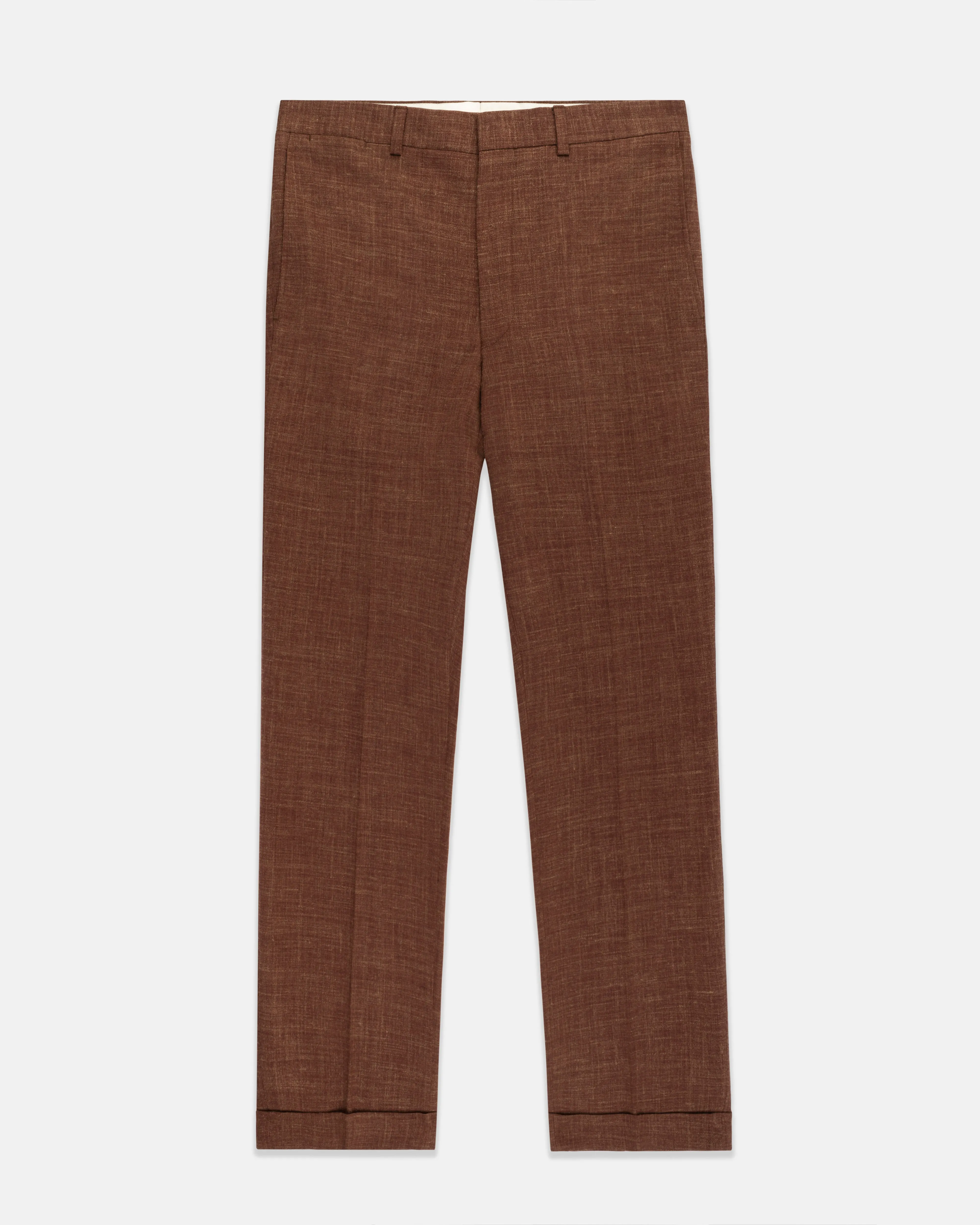 Made-in-Canada Rust Crash Linen Trousers sold by J. Press product image thumbnail 3