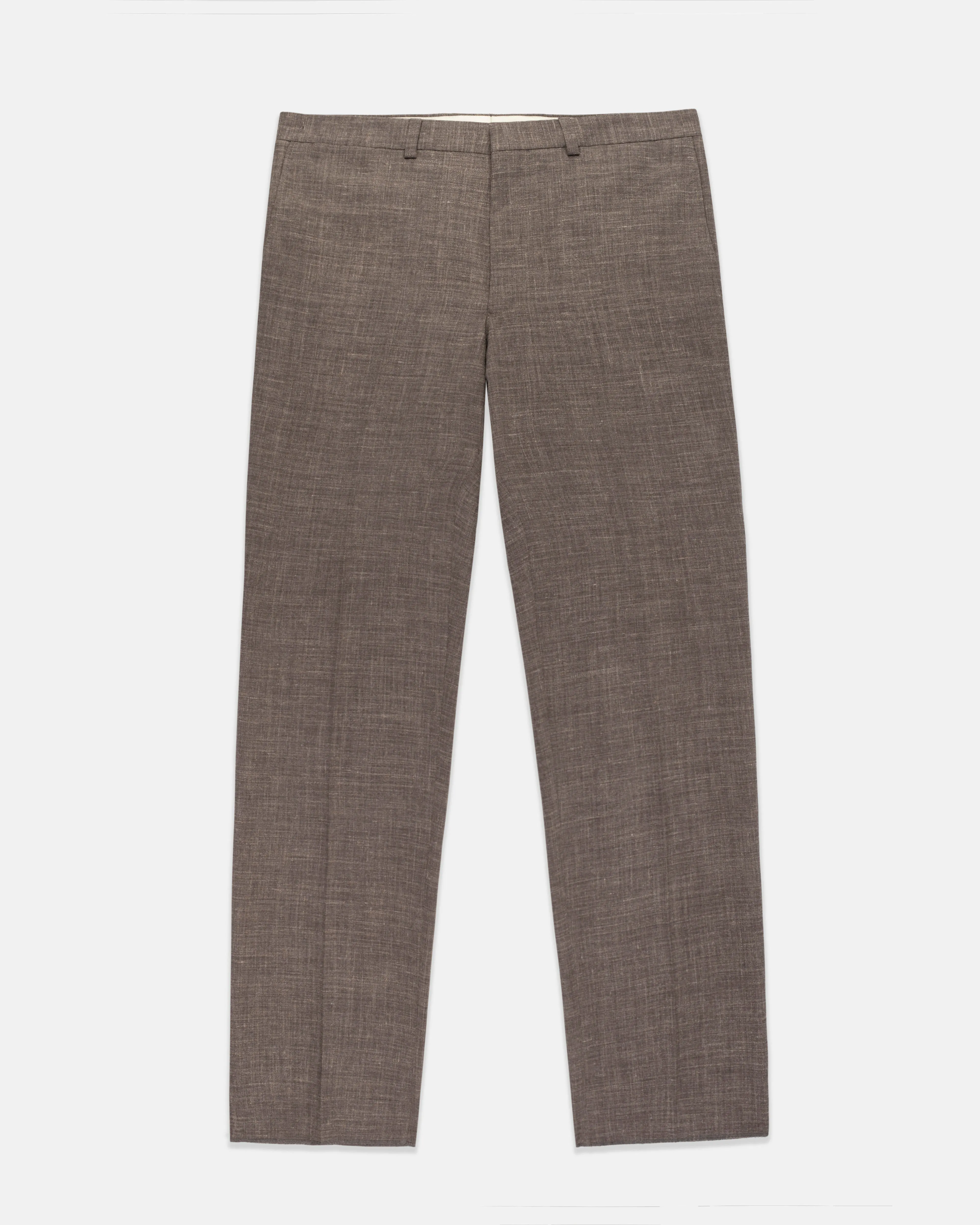 Made-in-Canada Brown Crash Linen Trousers sold by J. Press product image thumbnail 2