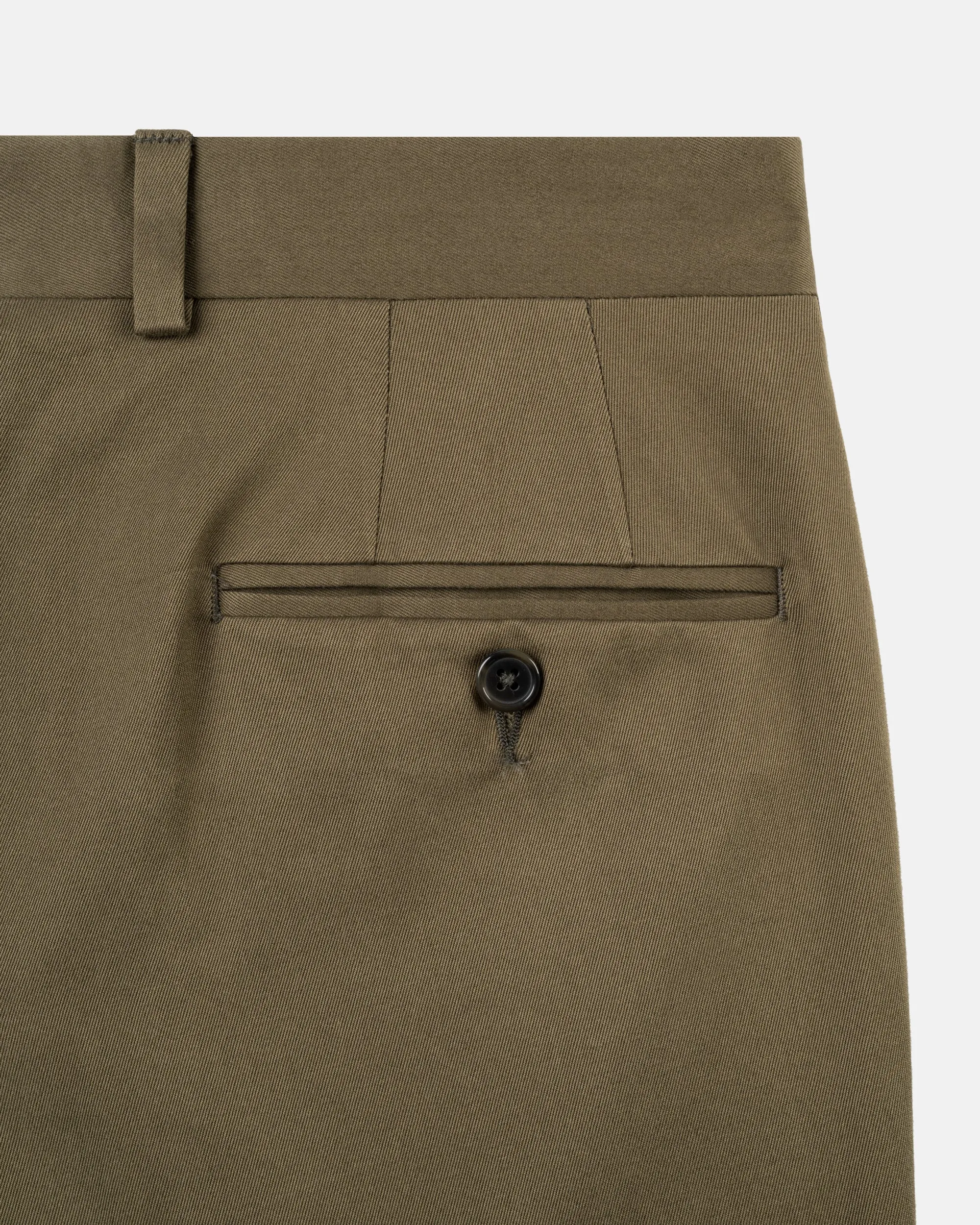 Made-in-Canada Olive Cotton Drill Cloth Trousers sold by J. Press product image thumbnail 3