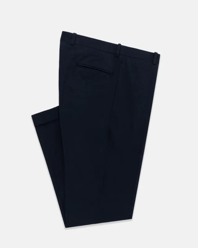 Made-in-Canada Navy Seersucker Trousers made by J. Press