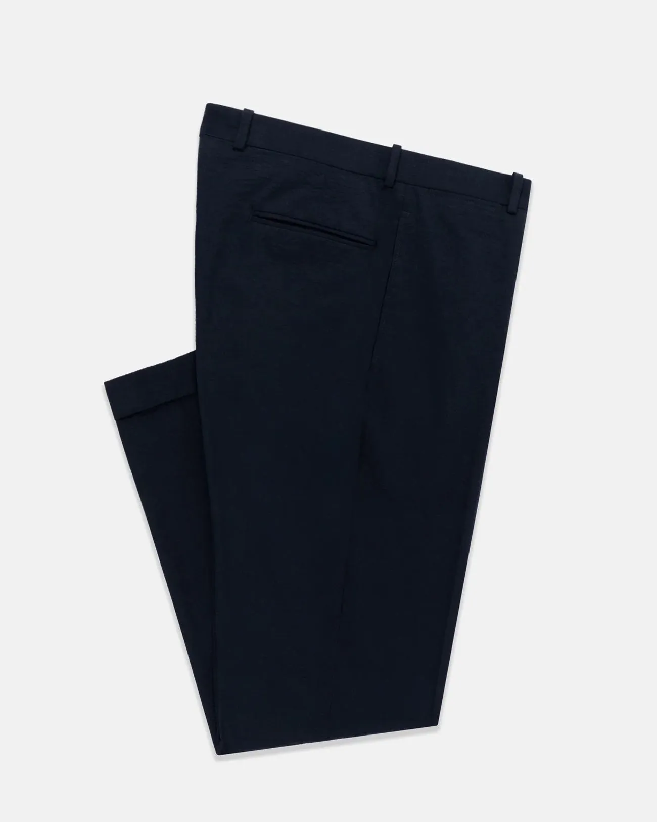 Made-in-Canada Navy Seersucker Trousers sold by J. Press