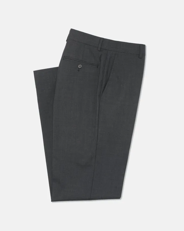 Made-in-Canada Charcoal Tropical Wool Trouser made by J. Press
