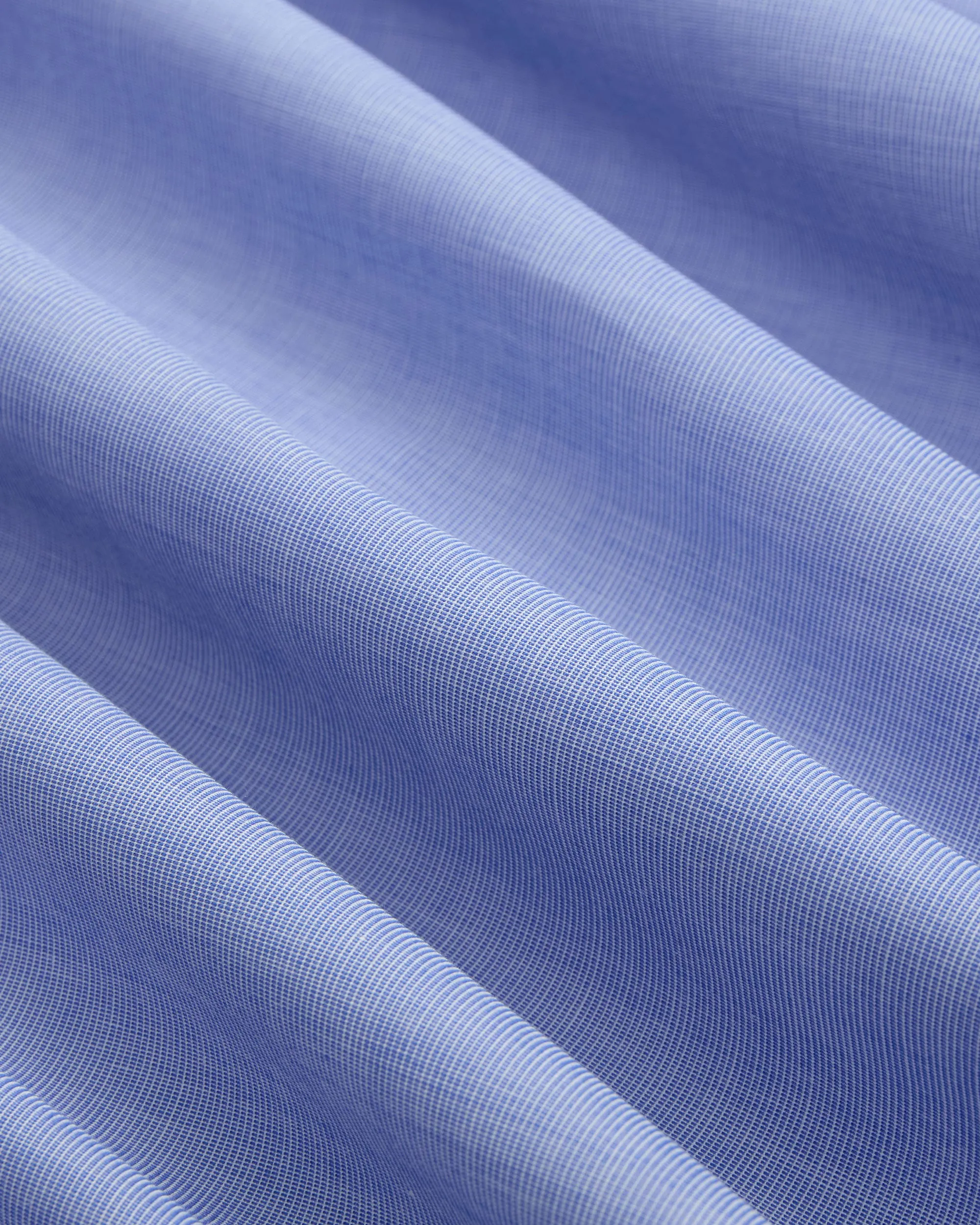 Made-in-USA Blue End-On-End Point Collar French Cuff Dress Shirt - Classic Fit sold by J. Press product image thumbnail 3