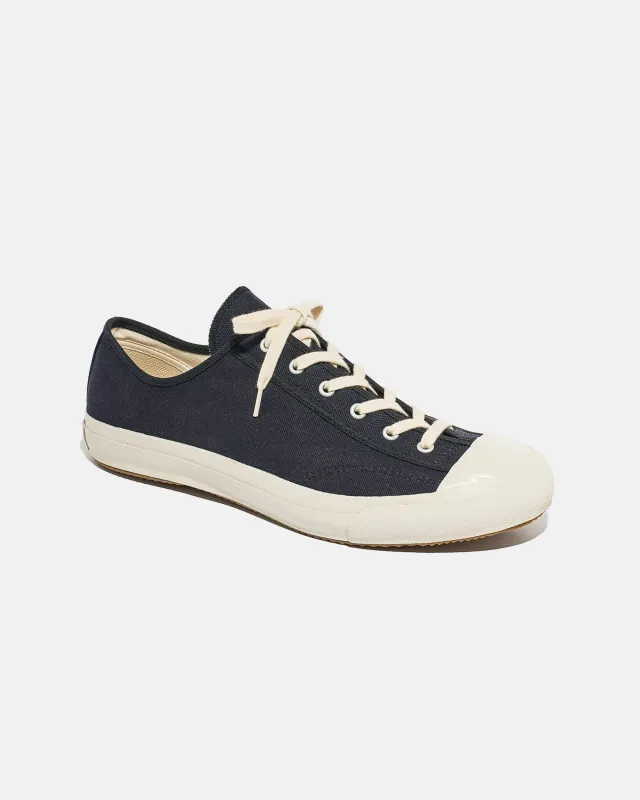 Made-in-Japan Navy Gym Classic Canvas Sneaker made by Moonstar