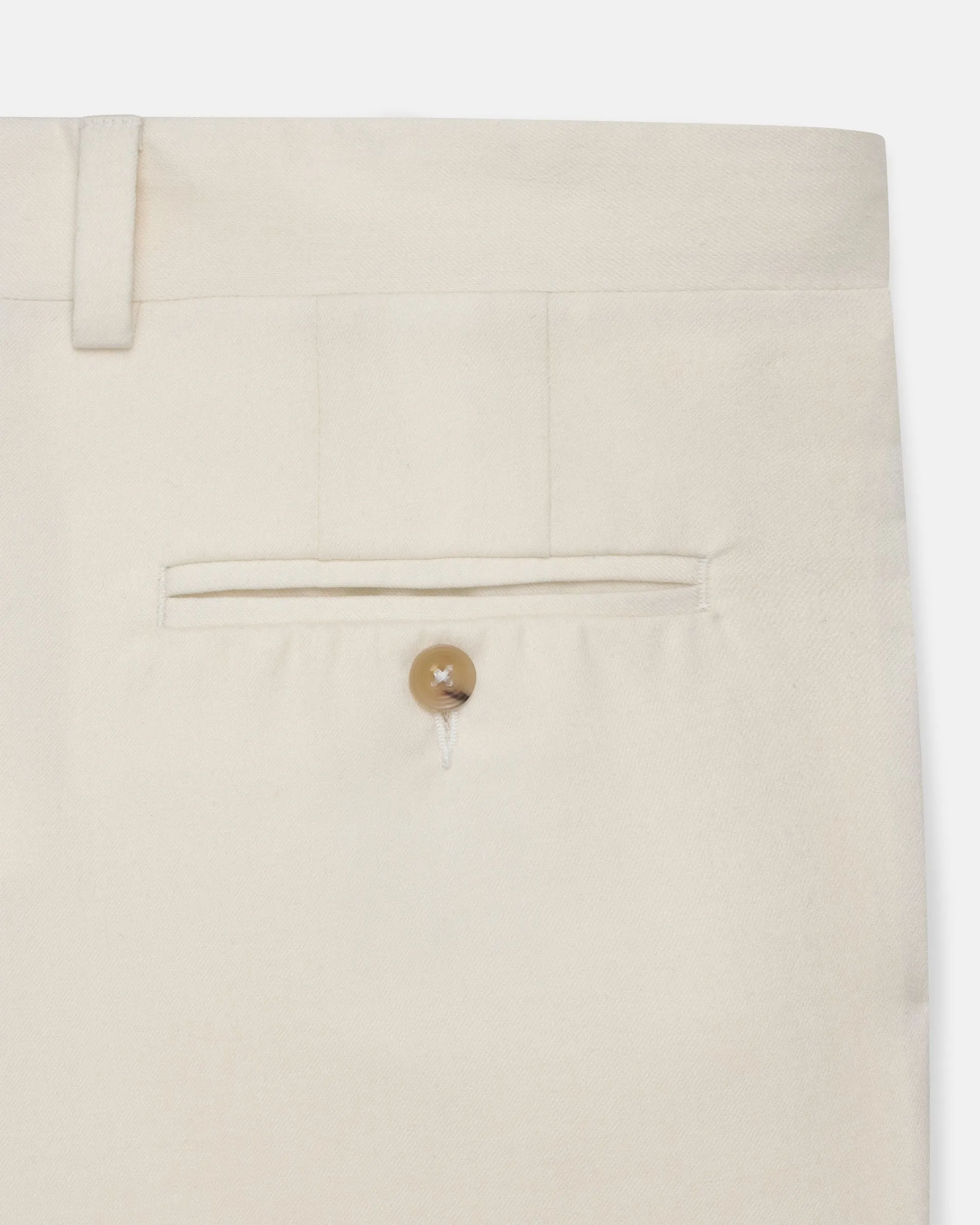 Made-in-Canada White Wool Flannel Trouser sold by J. Press product image thumbnail 3