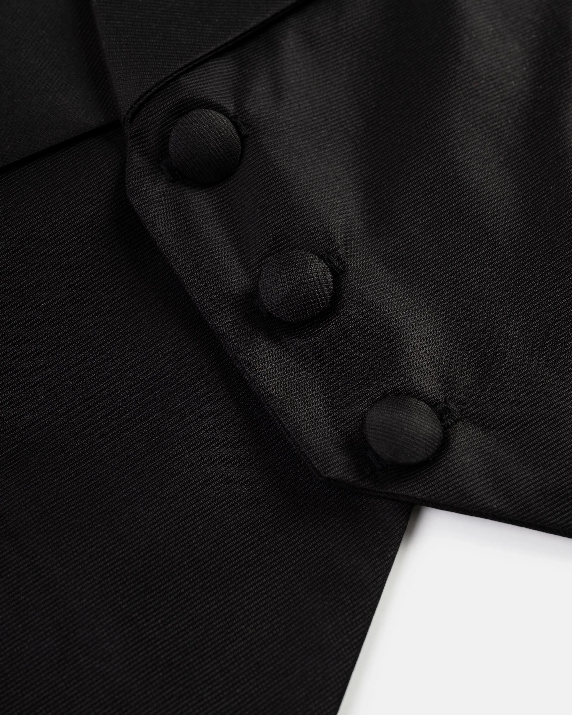 Made-in-USA Black Grosgrain Formal Waistcoat sold by J. Press product image thumbnail 2