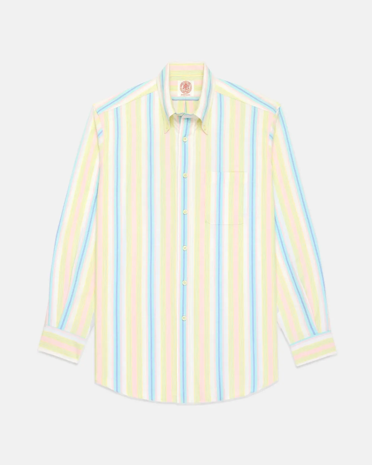 Made-in-USA Awning Stripe Oxford Cloth Sport Shirt - Classic Fit sold by J. Press product image thumbnail 2