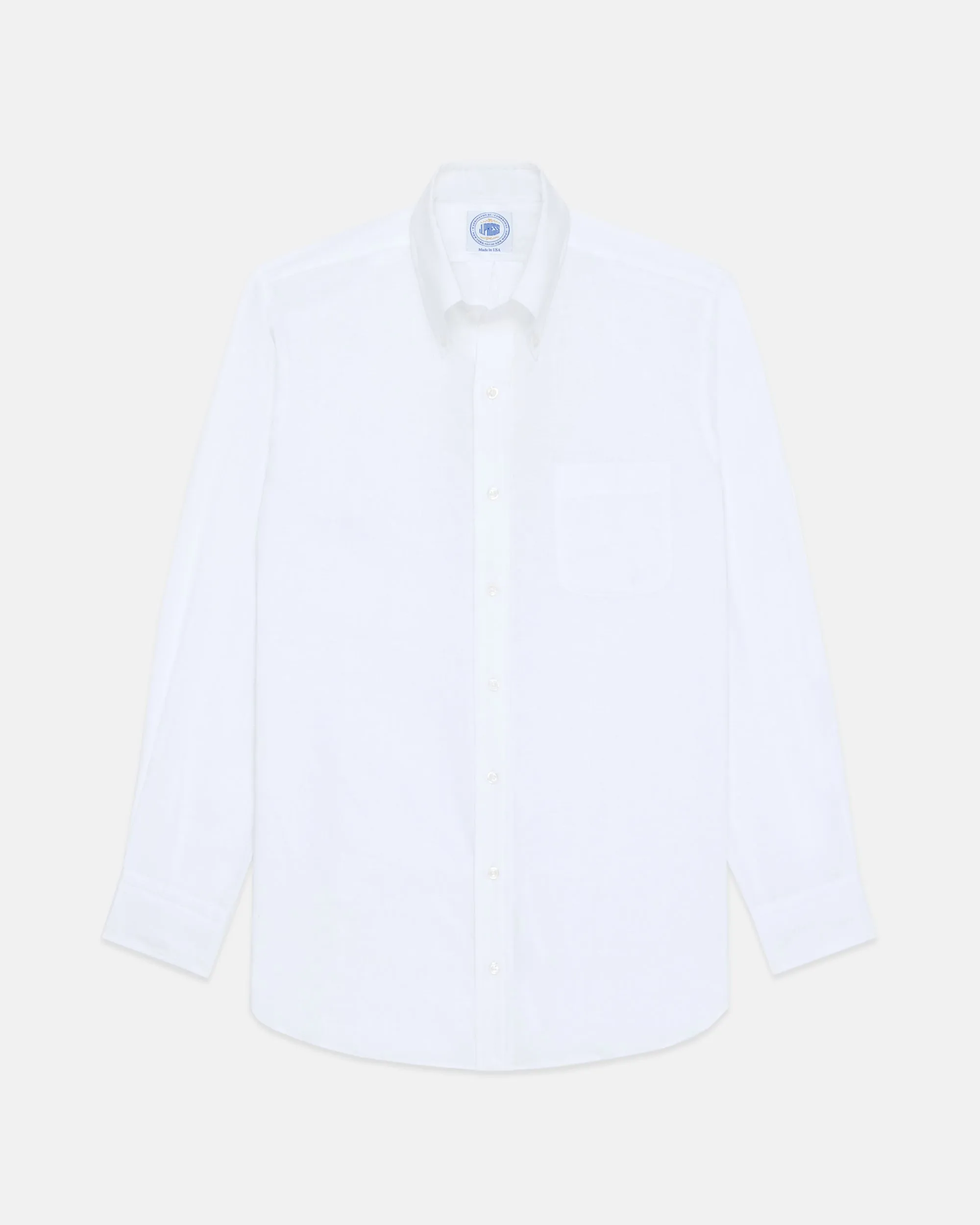 Made-in-USA Thomas Mason White Linen Shirt - Classic Fit sold by J. Press product image thumbnail 2
