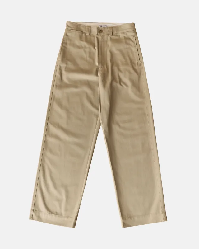 Vito's Khaki High n' Wide Pant made by J. Press