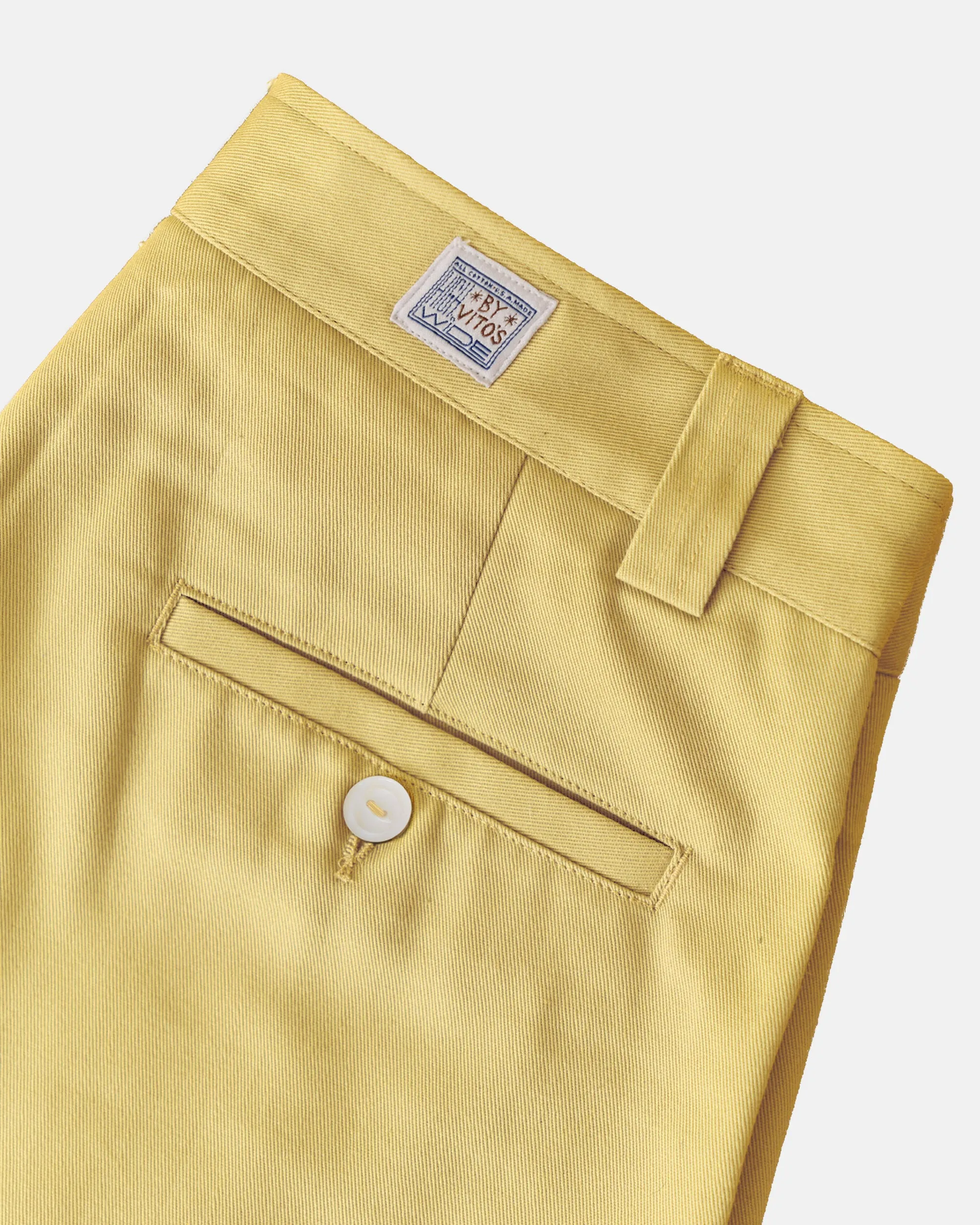 Vito's Maize Yellow High n' Wide Pant sold by J. Press