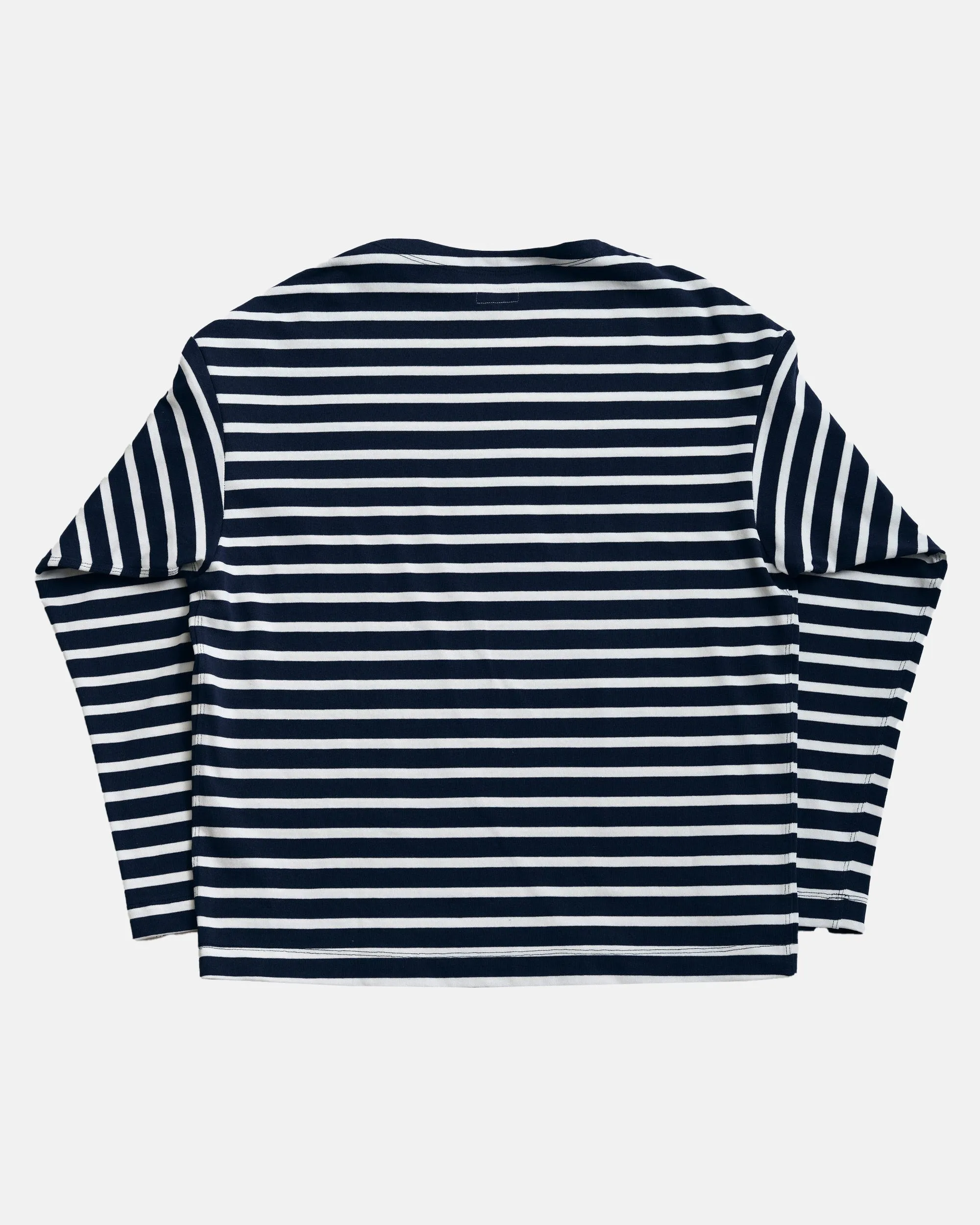 Vito's Blue & White Striped Boatneck Sweatshirt sold by J. Press product image thumbnail 2