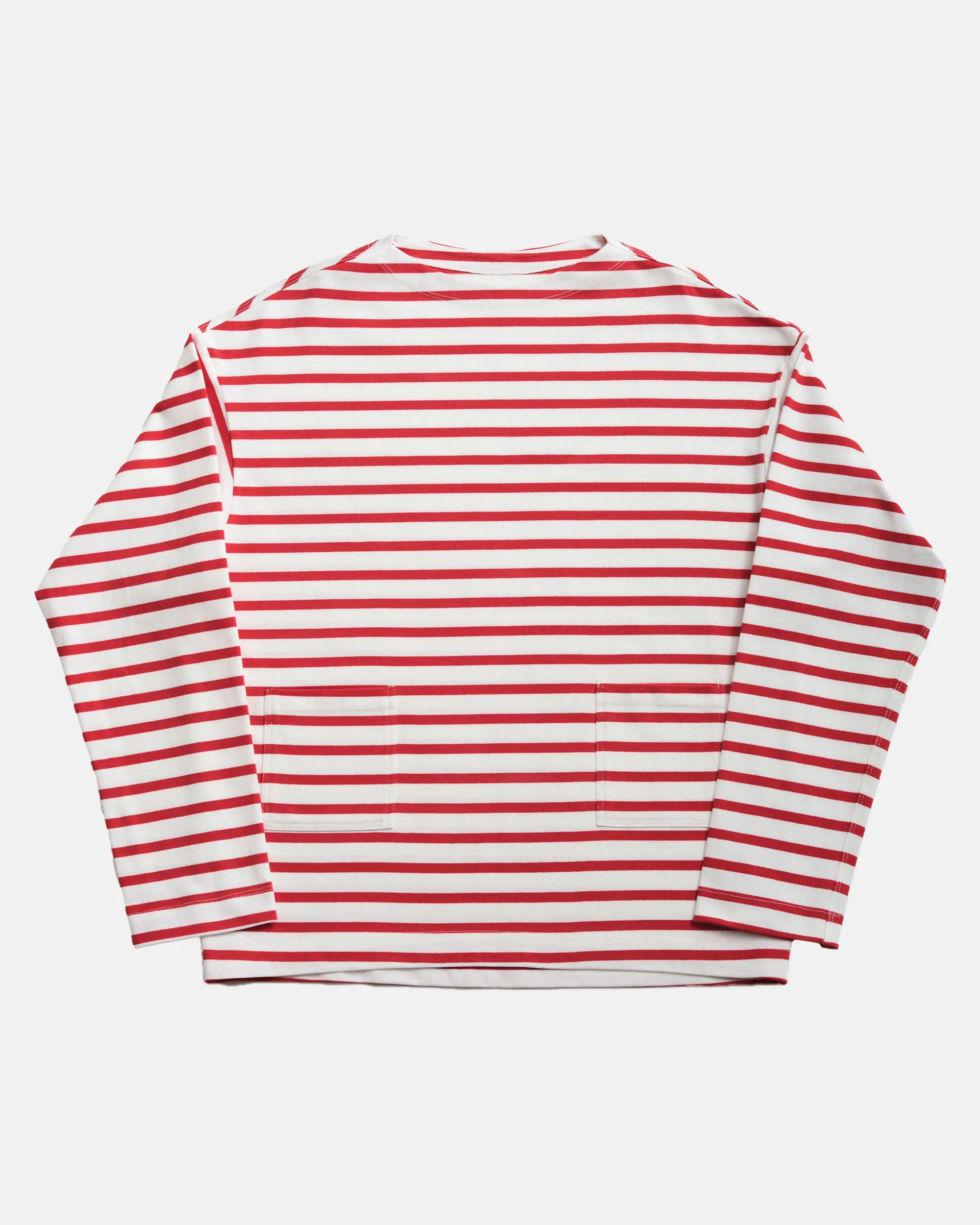 Vito's Red & White Striped Boatneck Sweatshirt sold by J. Press