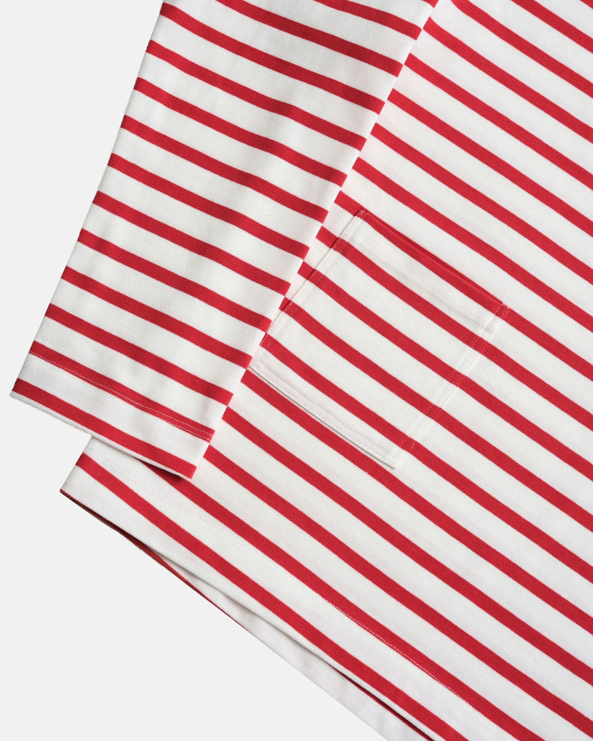 Vito's Red & White Striped Boatneck Sweatshirt sold by J. Press product image thumbnail 2