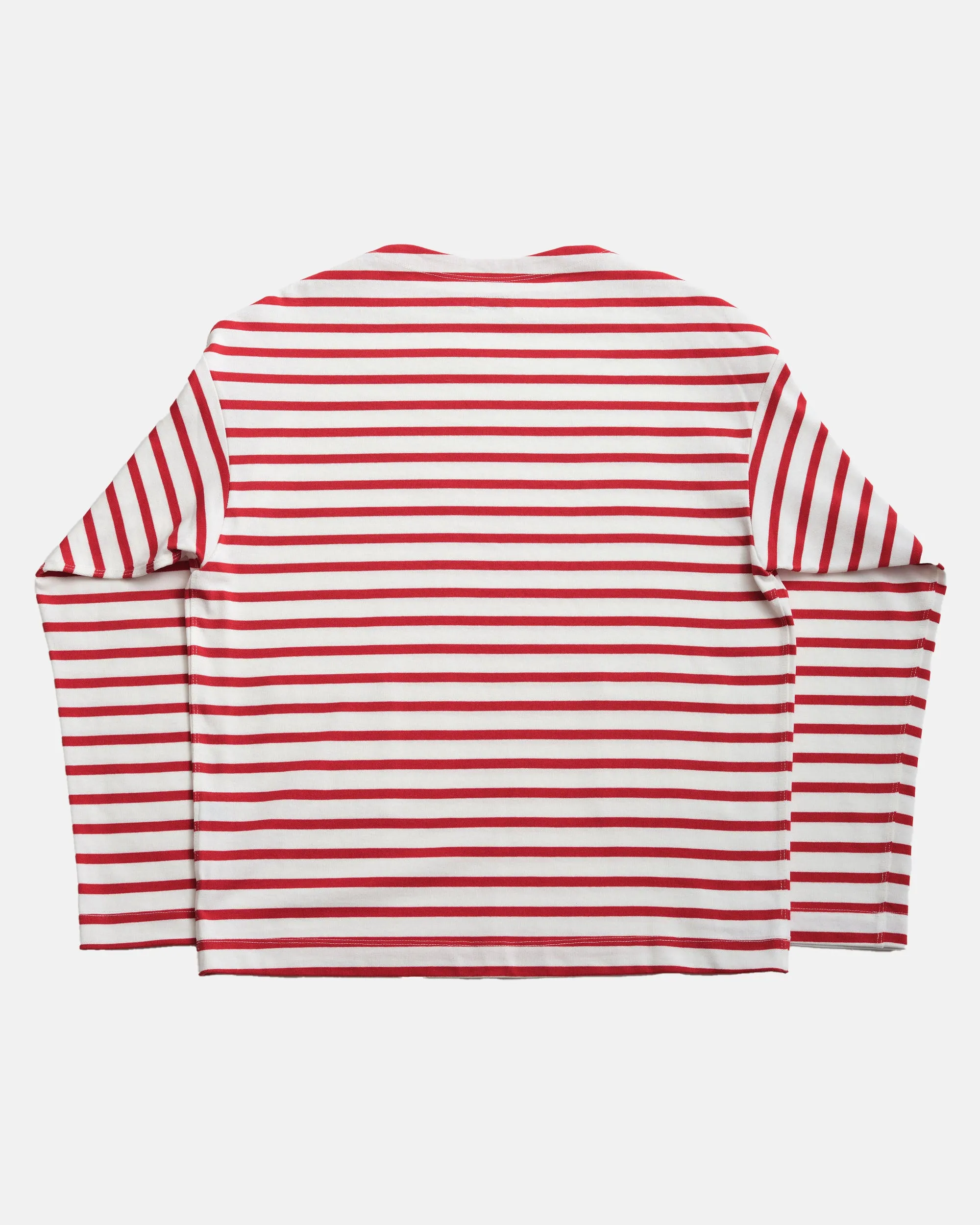 Vito's Red & White Striped Boatneck Sweatshirt sold by J. Press product image thumbnail 3