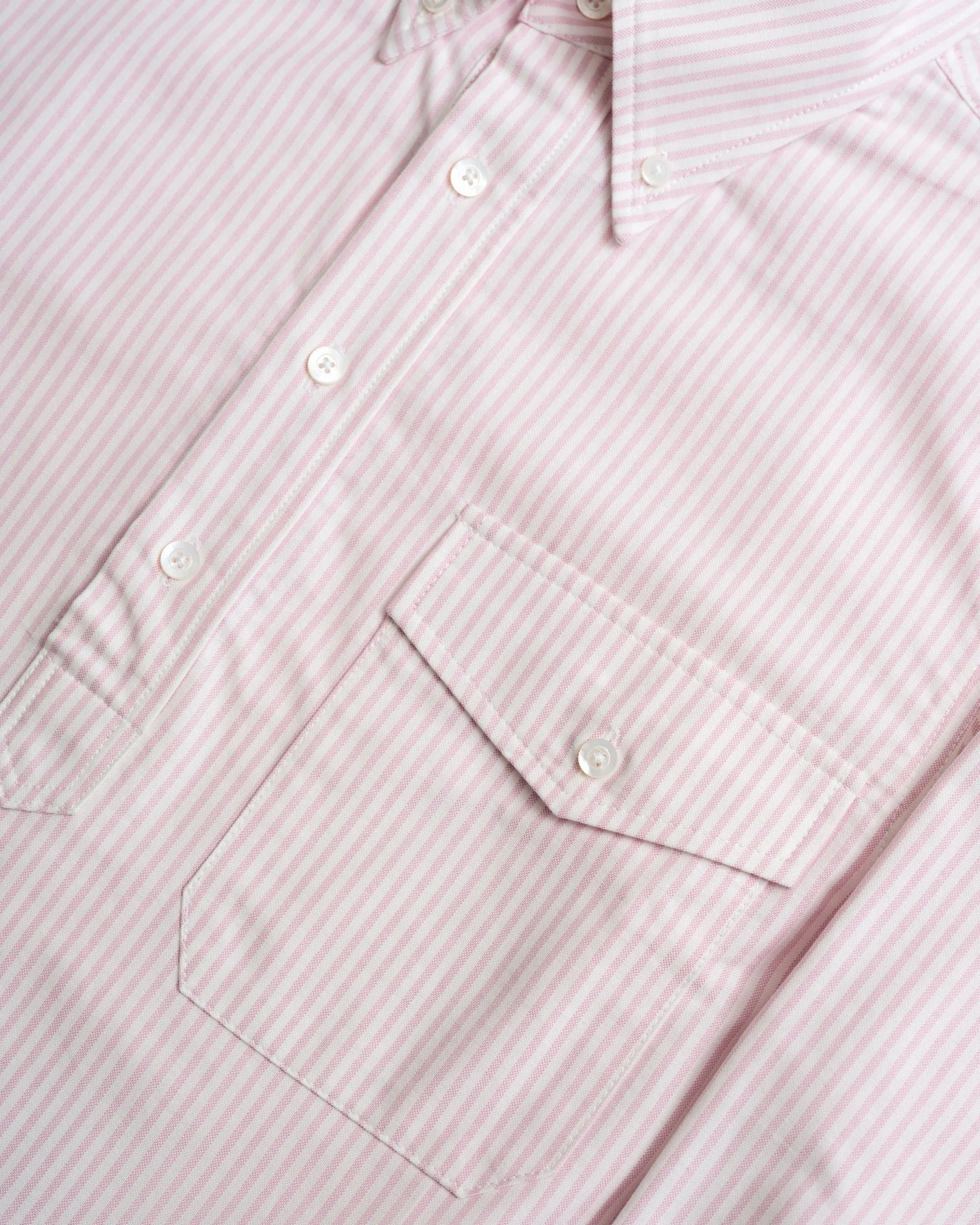 Vito's Pink & White Stripe Popover Oxford Shirt sold by J. Press product image thumbnail 4
