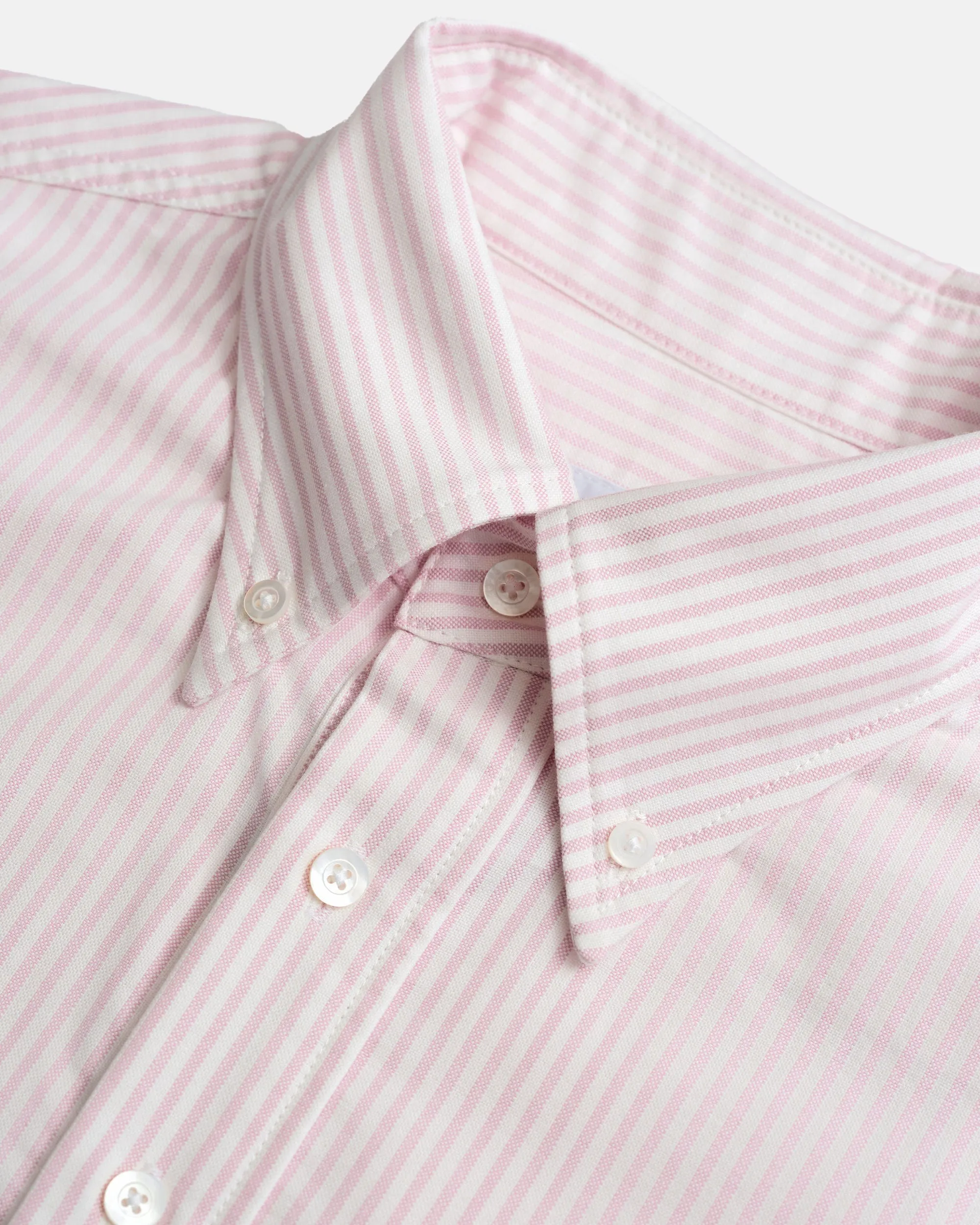 Vito's Pink & White Stripe Popover Oxford Shirt sold by J. Press product image thumbnail 3