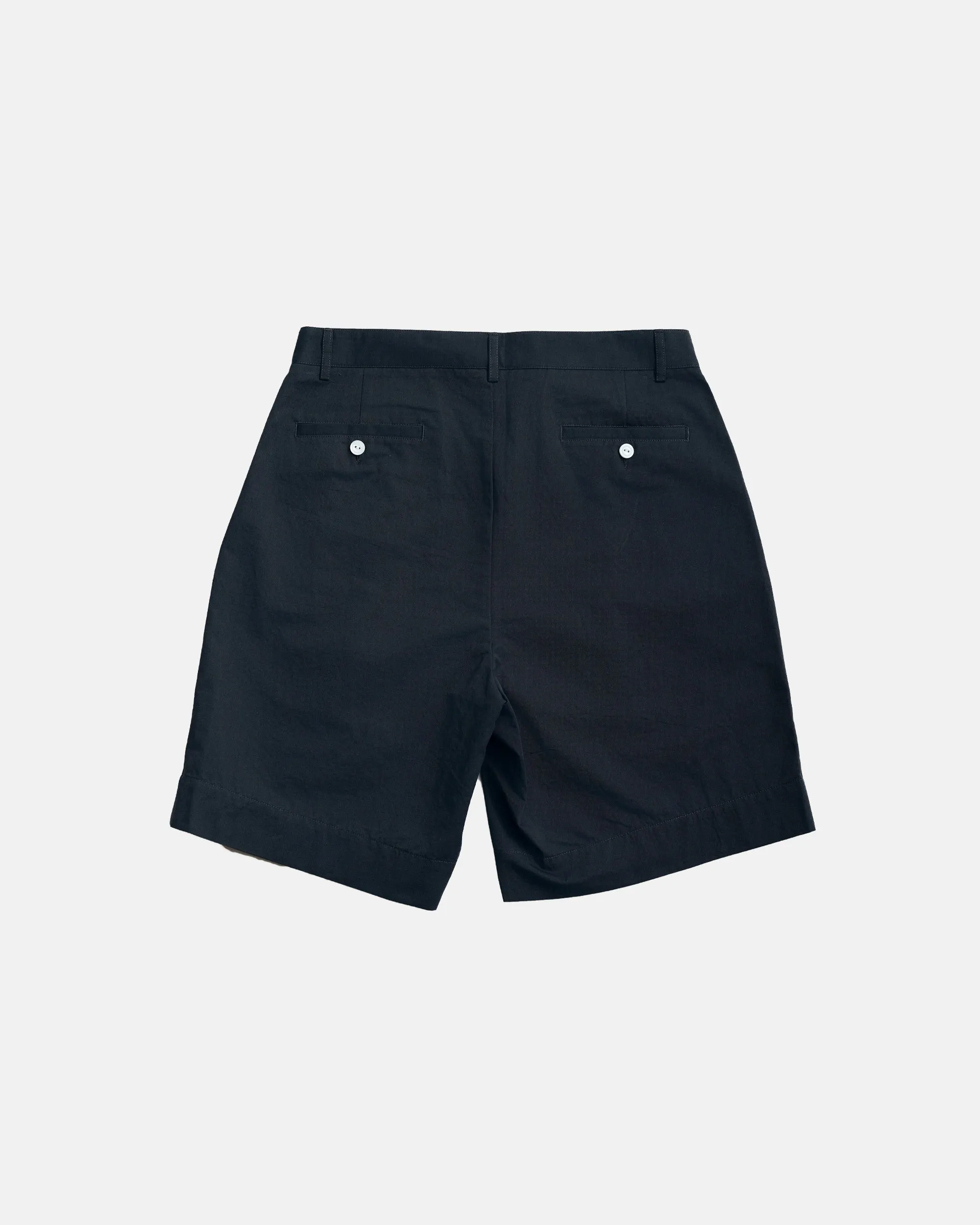 Vito's Charcoal Navy Cotton/Linen Pleated Short sold by J. Press product image thumbnail 5