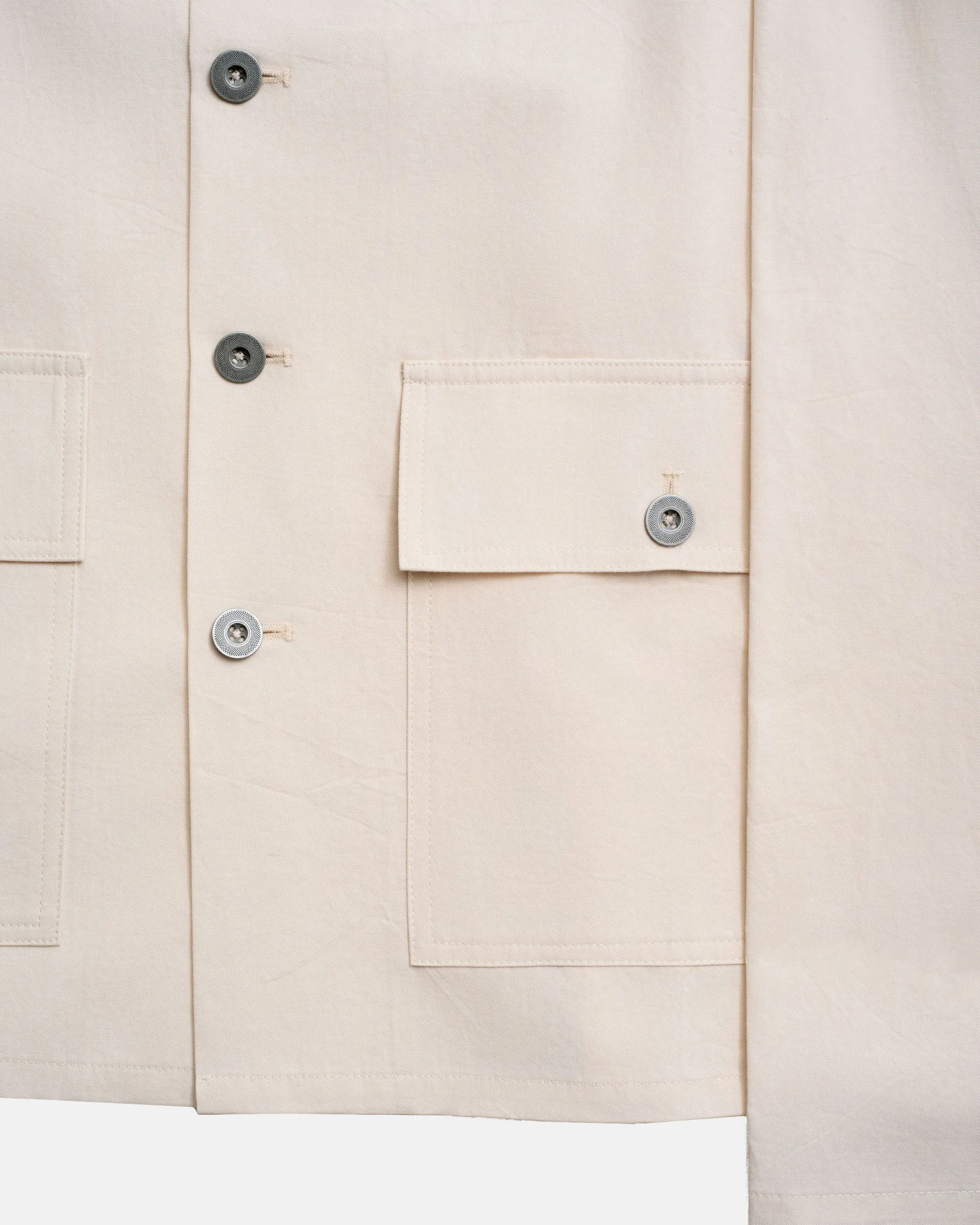 Vito's Stone Cotton/Linen Short Jacket sold by J. Press product image thumbnail 5