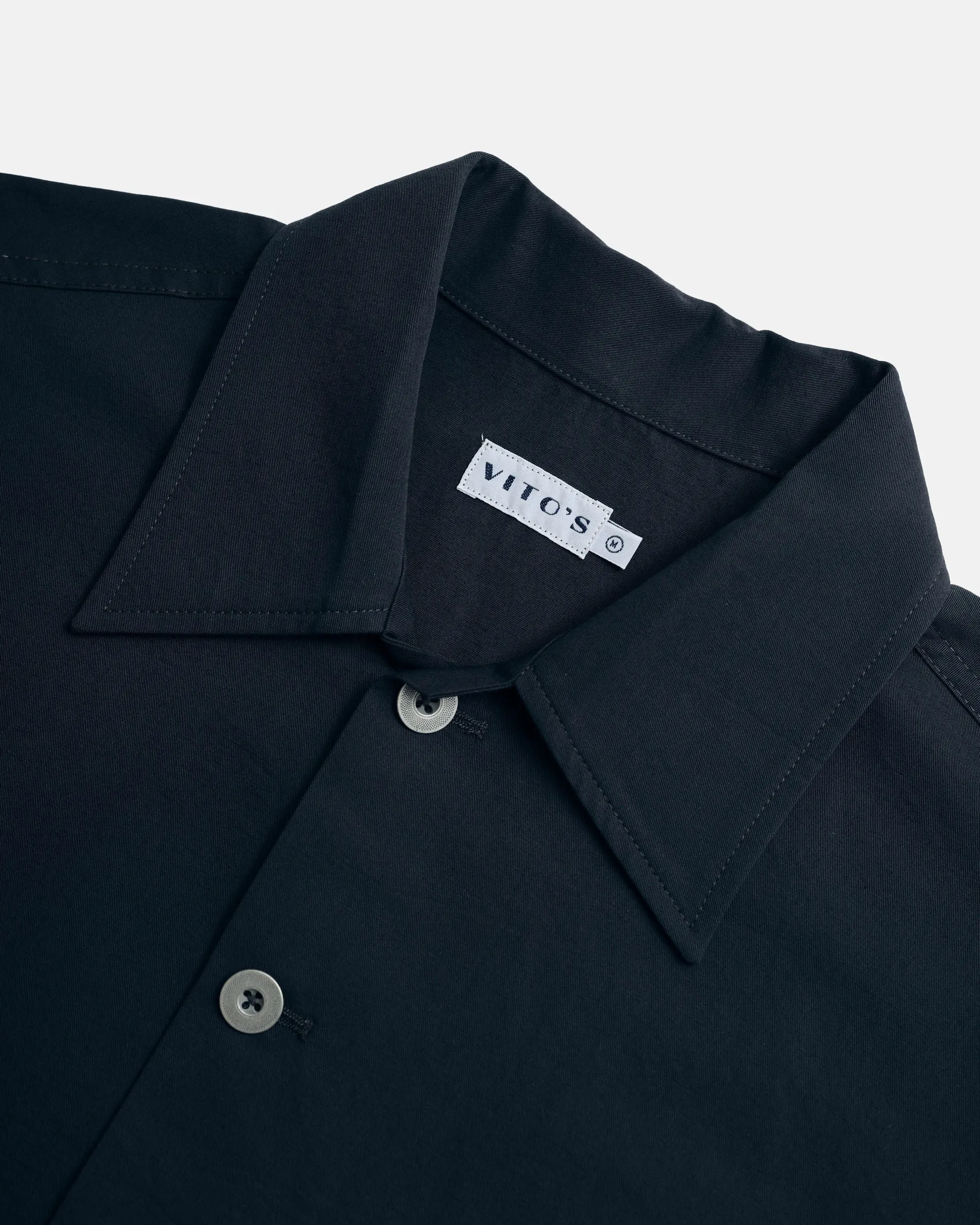 Vito's Charcoal Navy Cotton/Linen Short Jacket sold by J. Press product image thumbnail 2