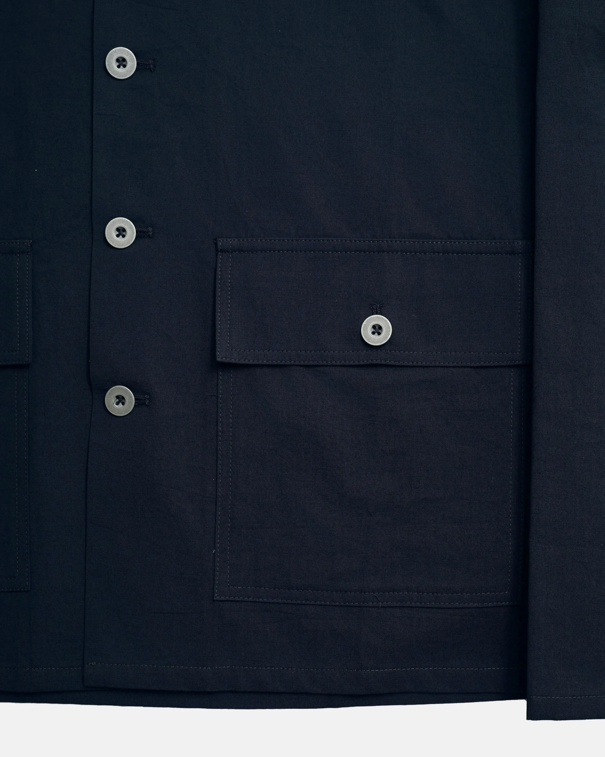 Vito's Charcoal Navy Cotton/Linen Short Jacket sold by J. Press product image thumbnail 3