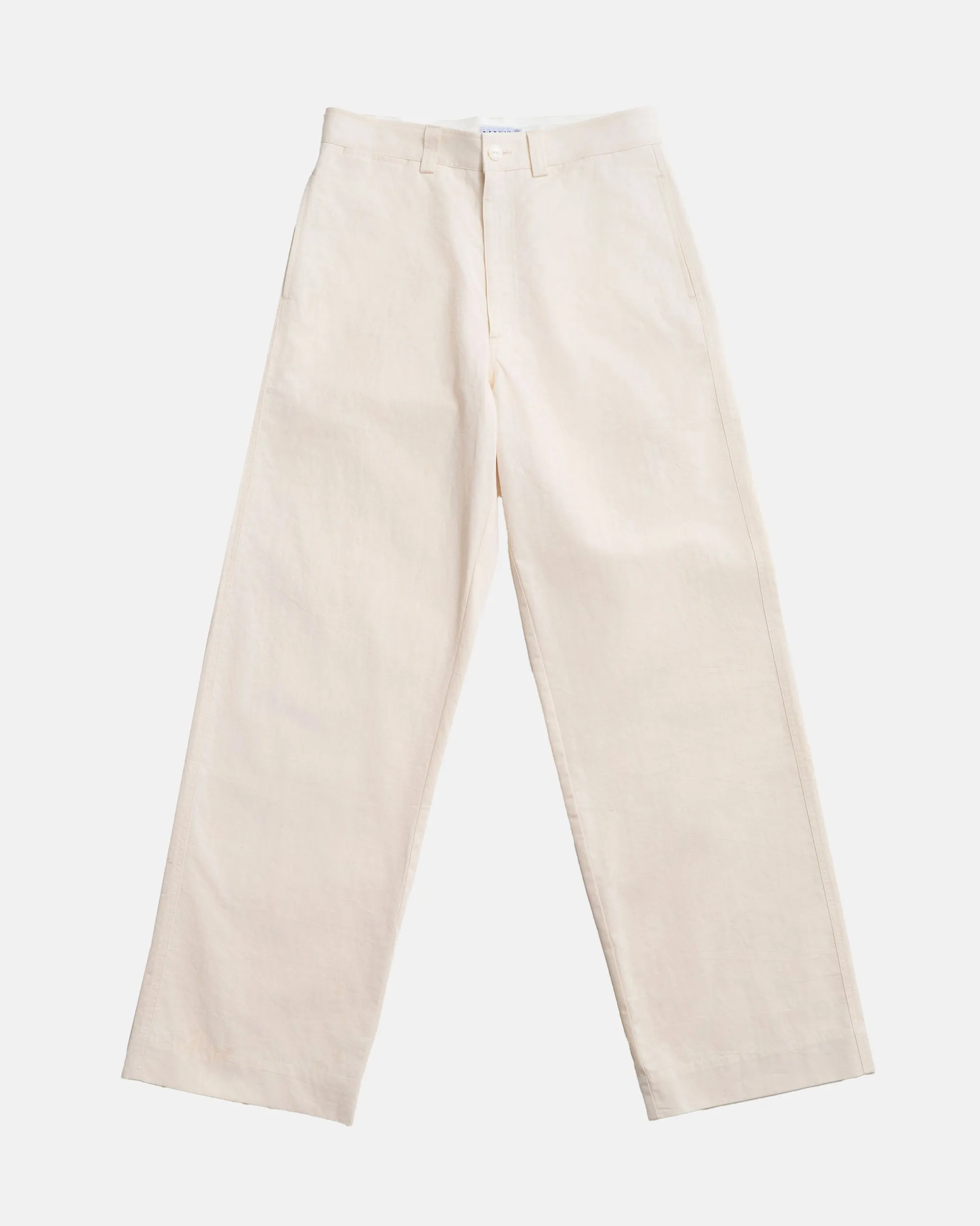 Vito's Stone Cotton/Linen High n' Wide Pant sold by J. Press