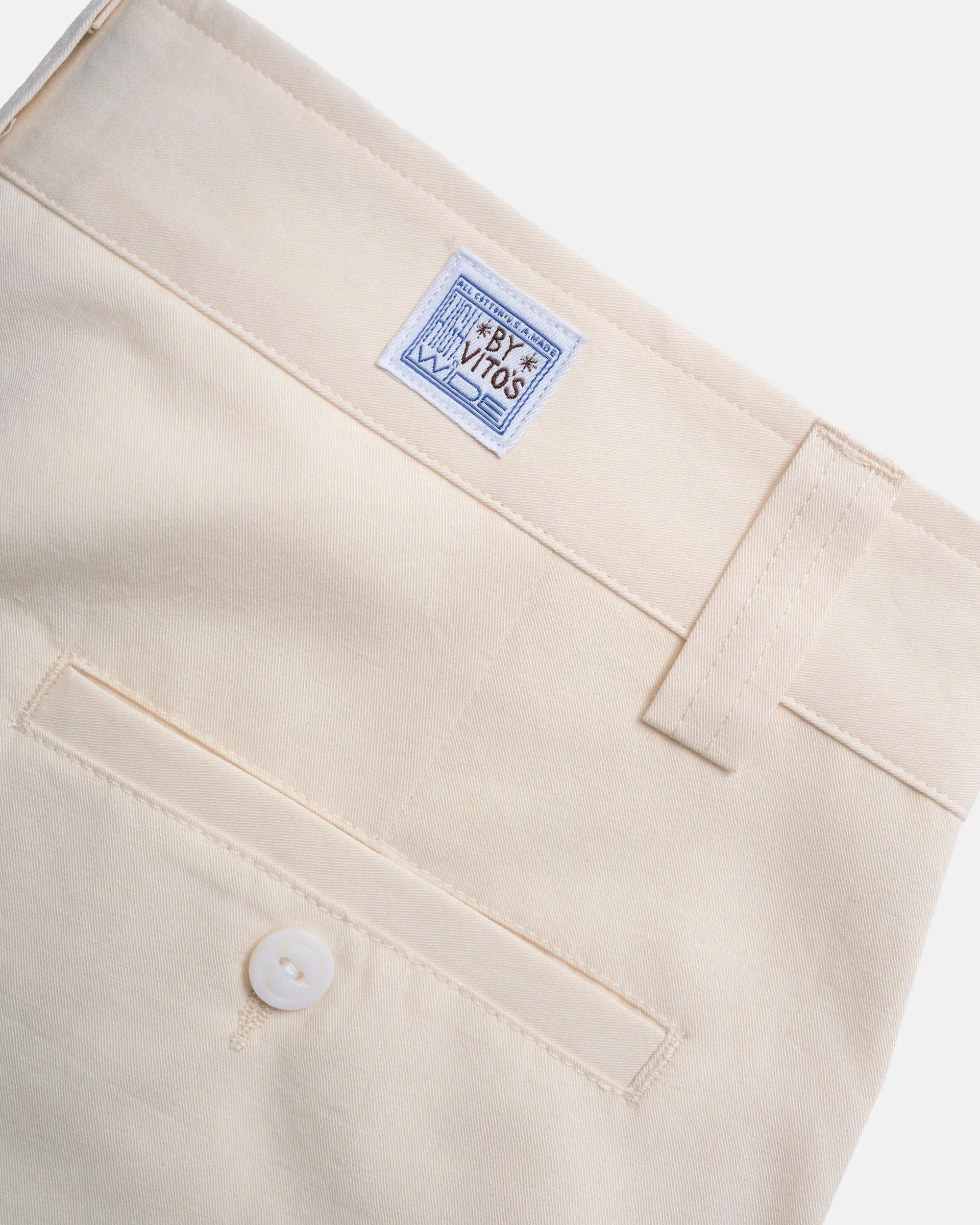 Vito's Stone Cotton/Linen High n' Wide Pant sold by J. Press product image thumbnail 4