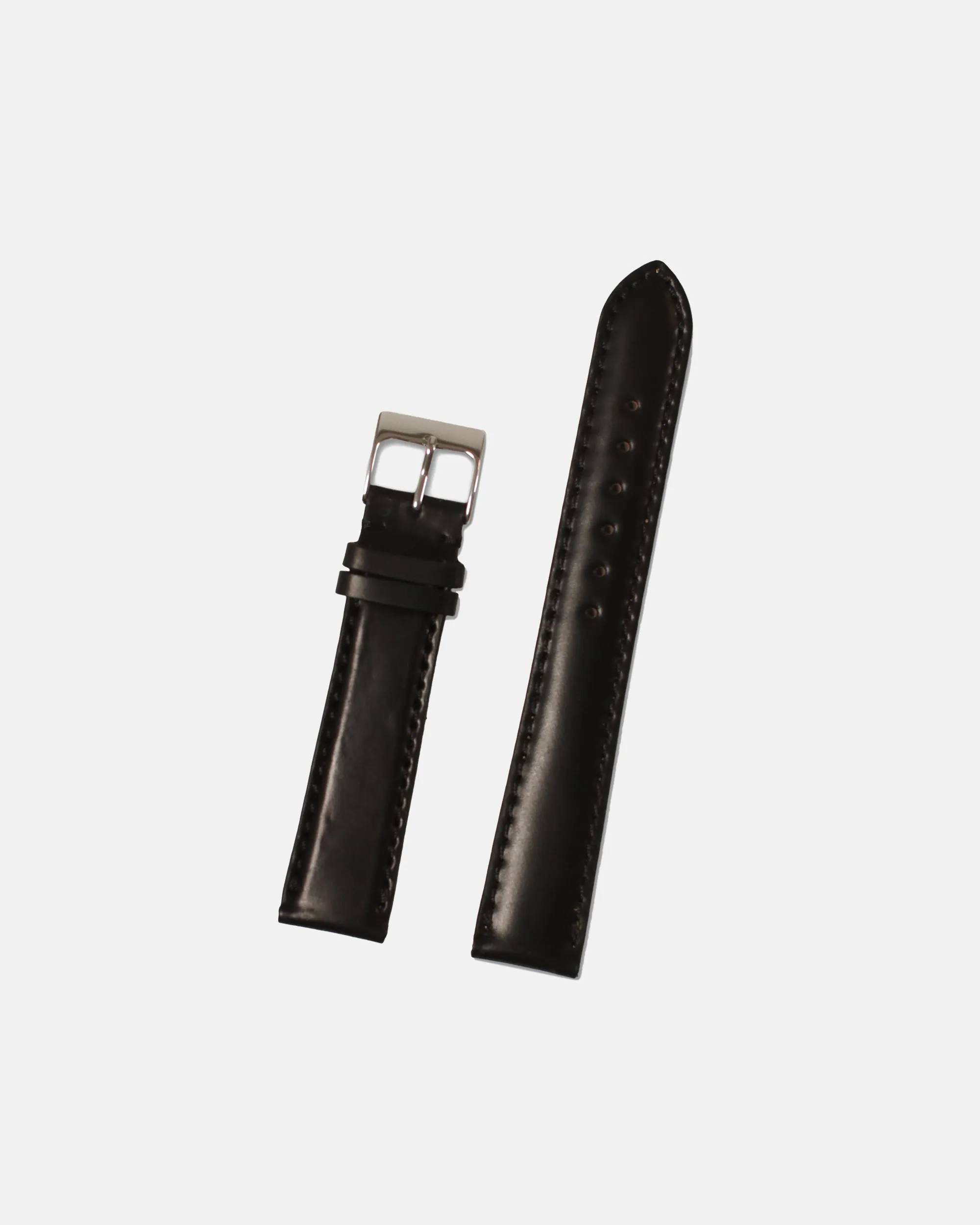 Made-in-USA Black Shell Cordovan Watch Strap sold by J. Press