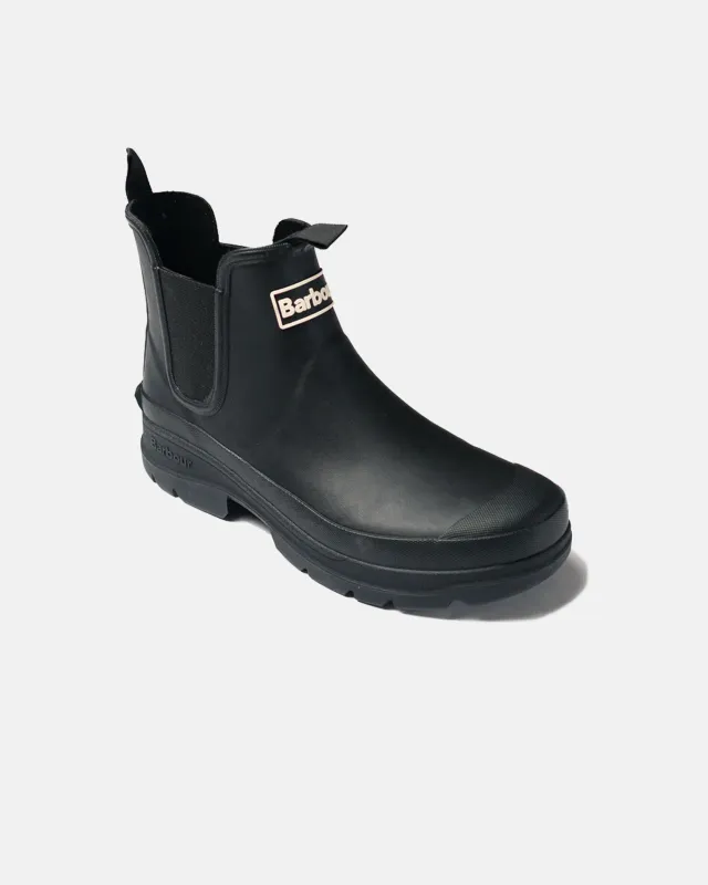 Barbour Black Nimbus Chelsea Wellington Boots made by Barbour