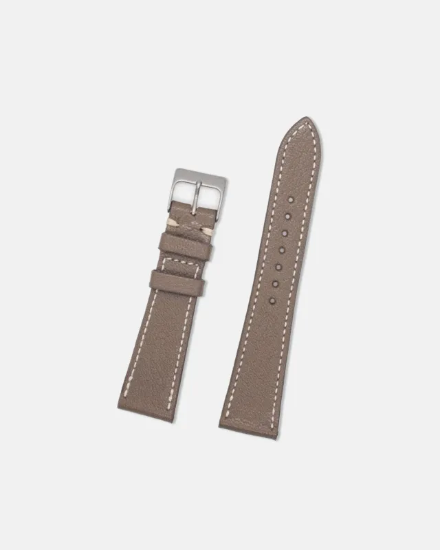 Made-in-USA Grey Goat Leather Watch Strap made by J. Press