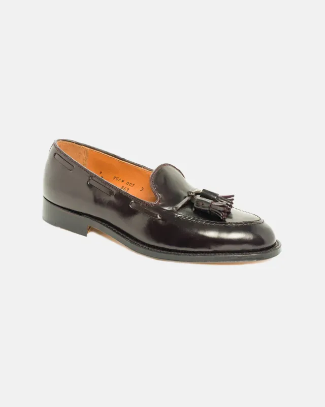 Made-in-USA Burgundy no.8 Shell Cordovan Tassel Loafer made by Alden