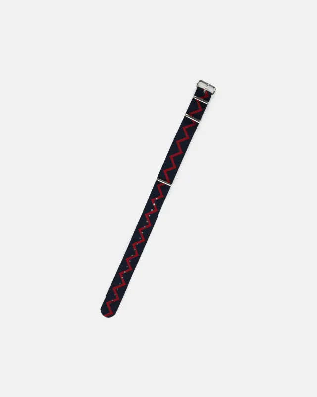 Royal Artillery Zig Zag Nylon Watch Strap made by J. Press