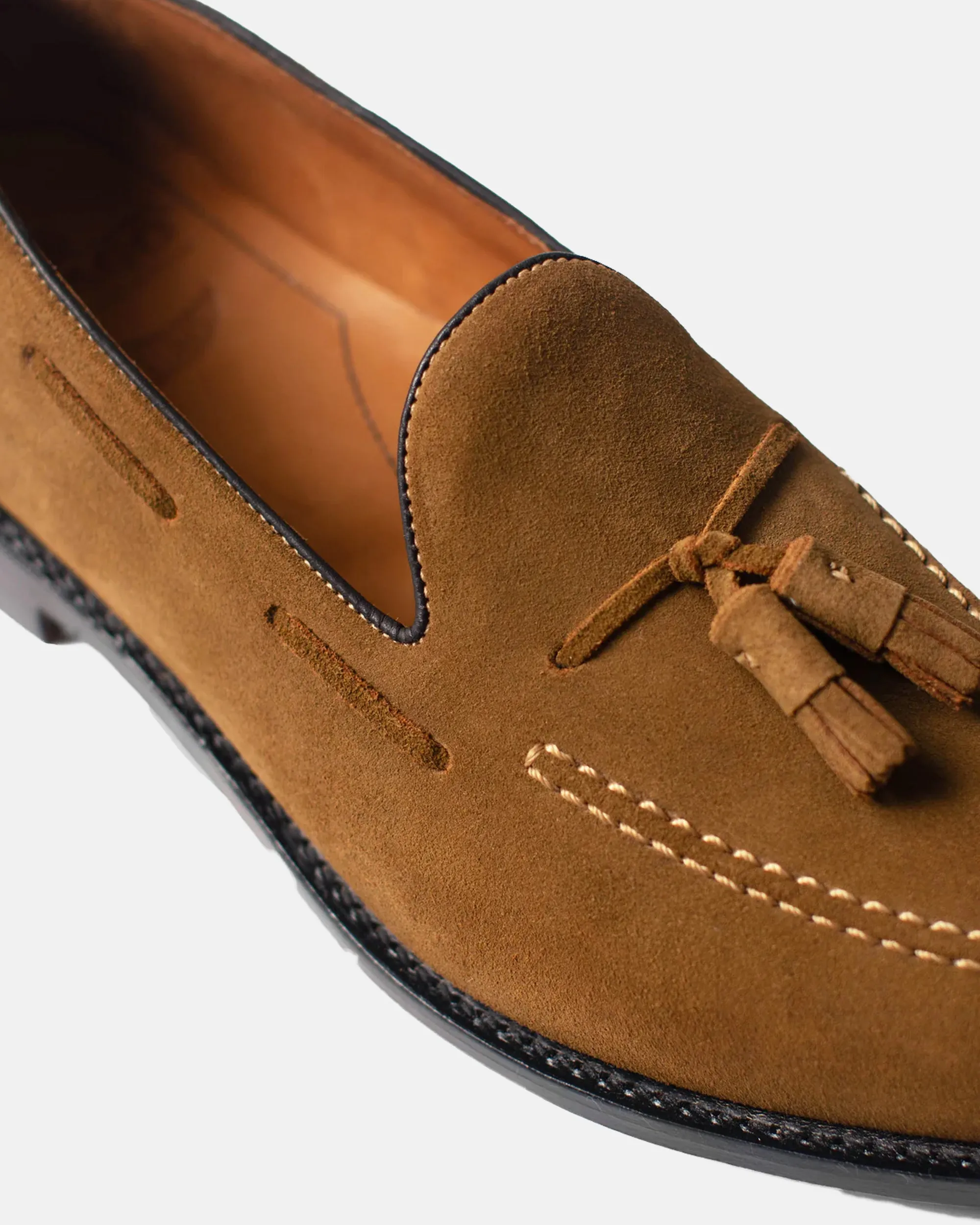 Cognac Suede Tassel Loafer sold by J. Press product image thumbnail 2
