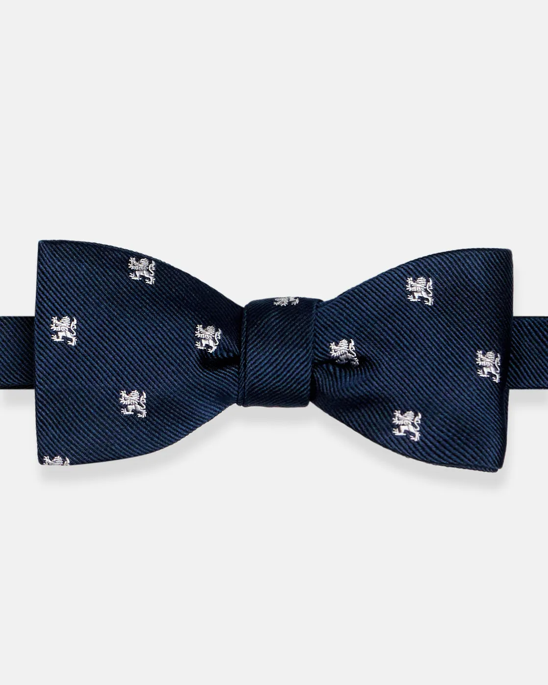Made-in-UK Navy Lion Rampant Club Bow Tie sold by J. Press product image thumbnail 2