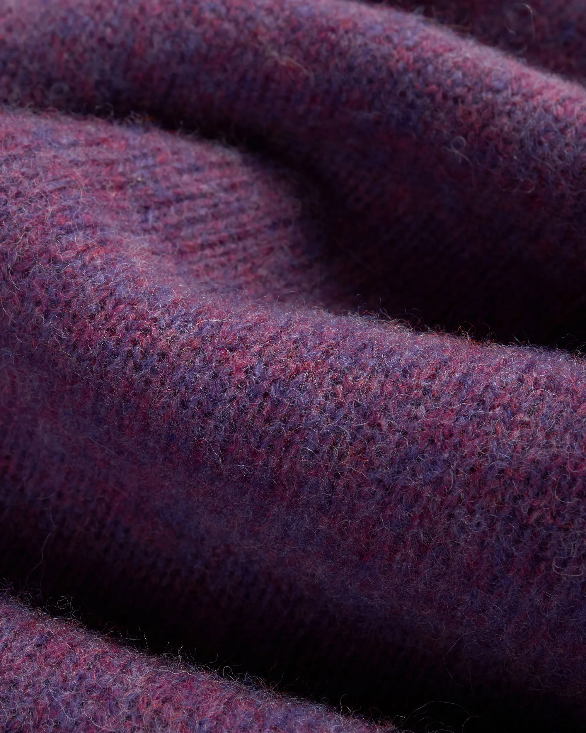 Made-in-Scotland Purple Shaggy Dog Sweater - Trim Fit sold by J. Press product image thumbnail 3