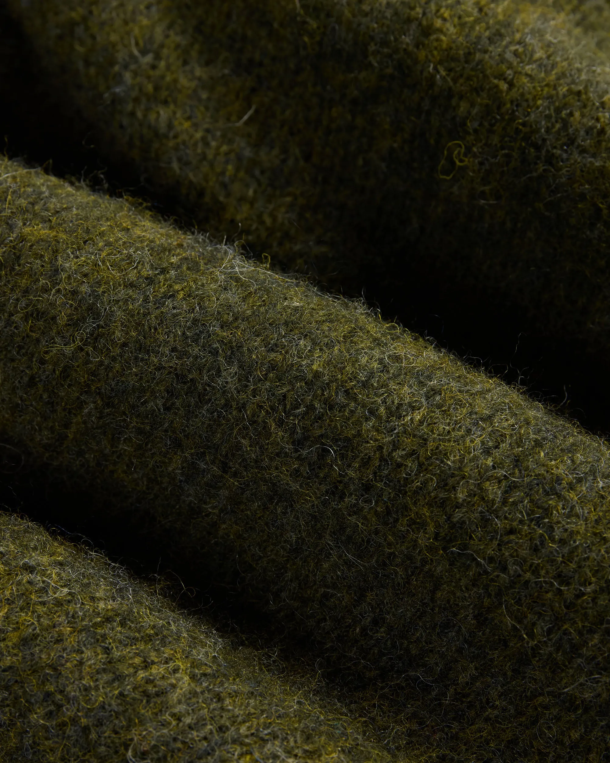 Made-in-Scotland Dark Olive Shaggy Dog Sweater - Trim Fit sold by J. Press product image thumbnail 3